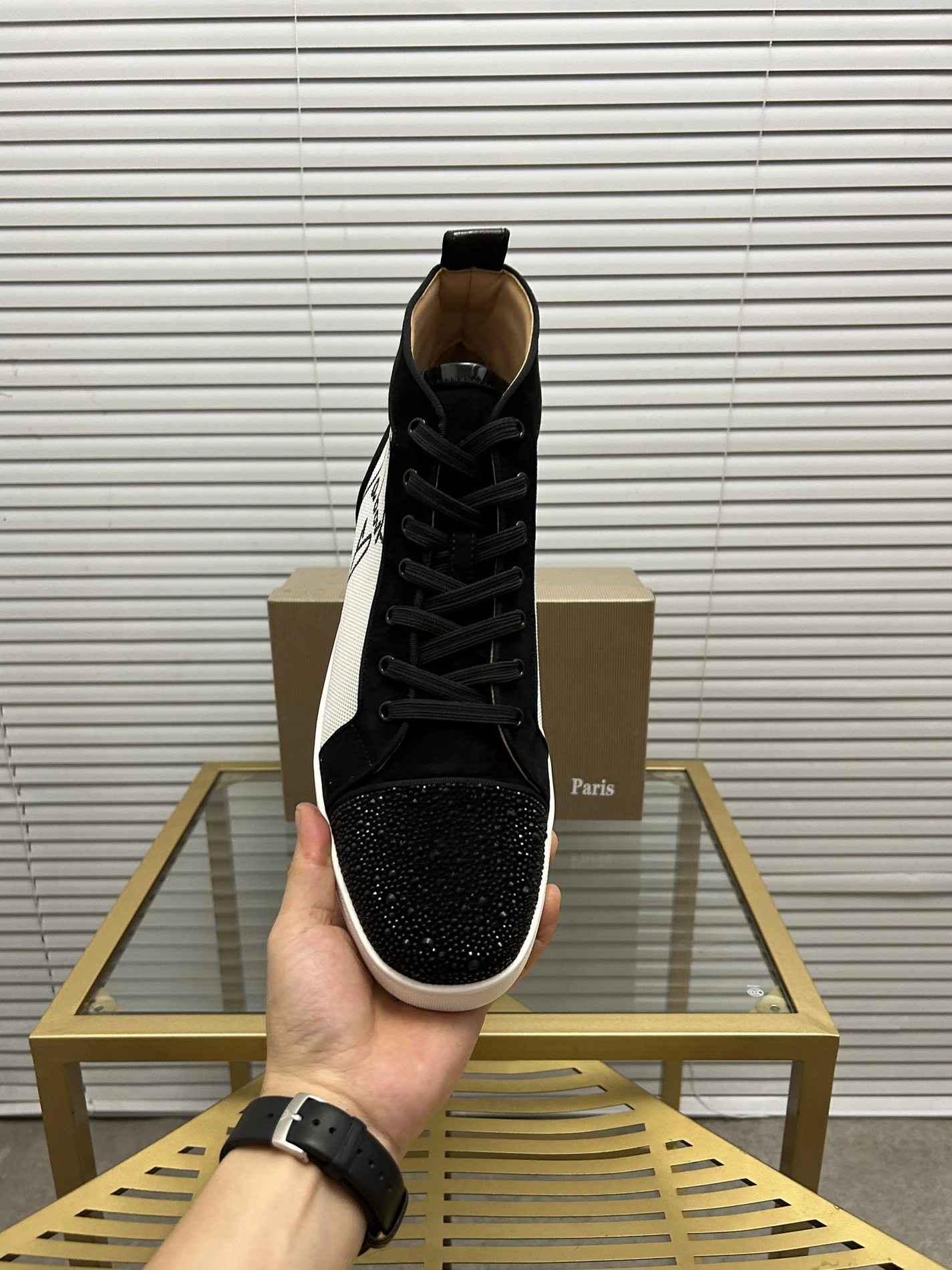 Christian Louboutin High Top Shoes For Men HighQuality 5009