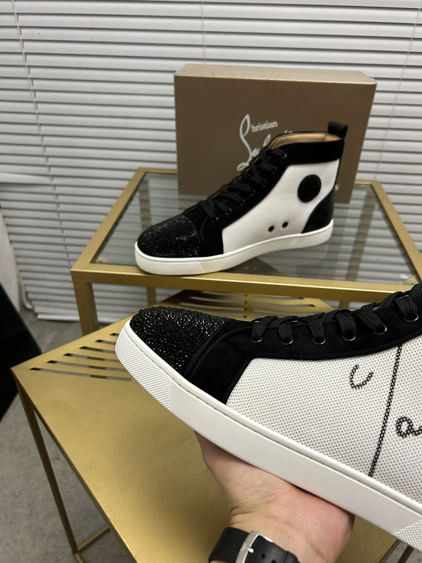 Christian Louboutin High Top Shoes For Men HighQuality 5009