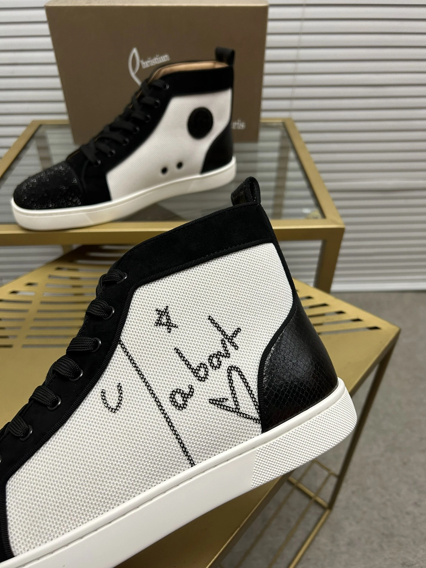 Christian Louboutin High Top Shoes For Men HighQuality 5009