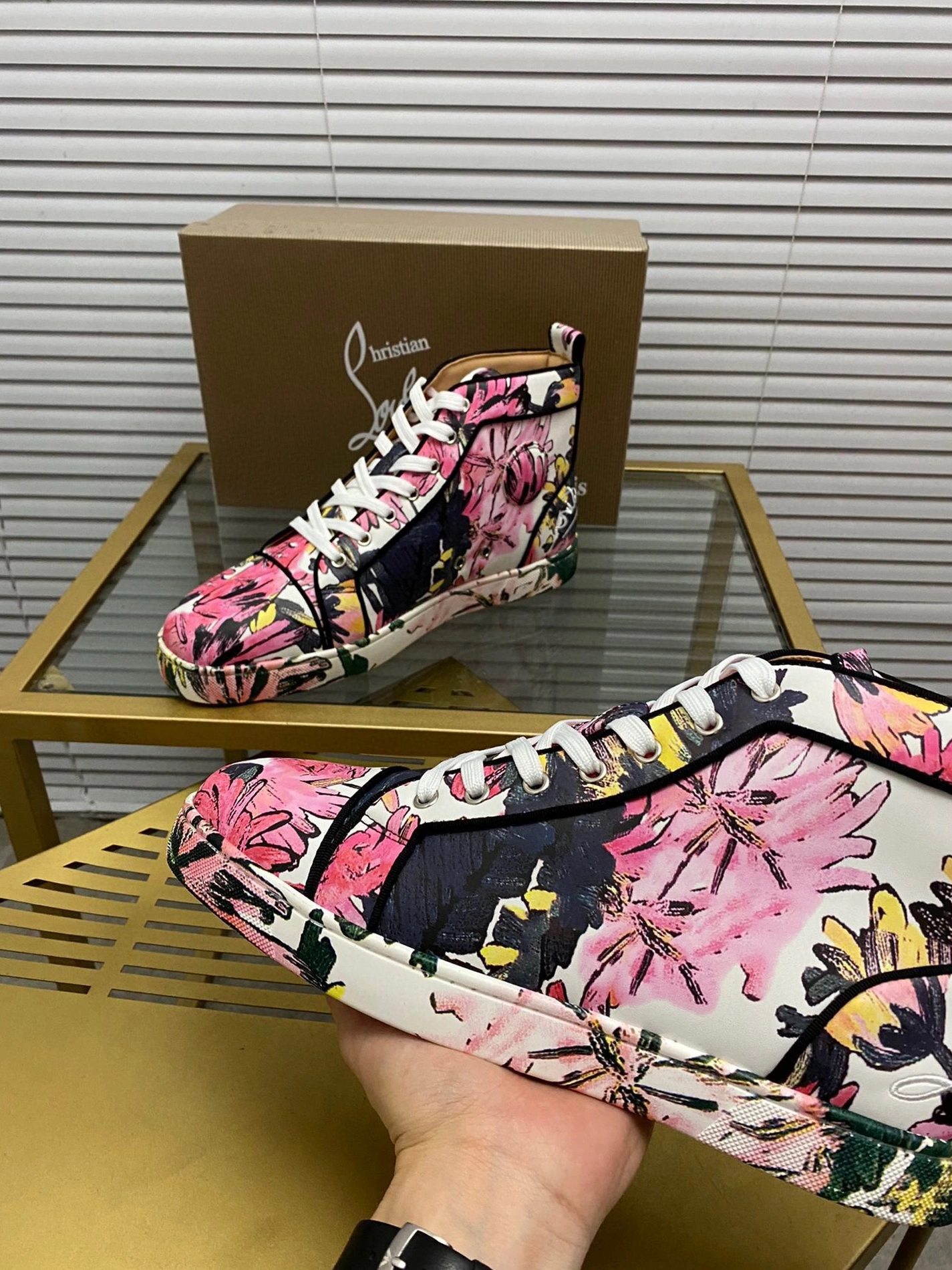 Christian Louboutin High Top Shoes For Men NewStyle 9392