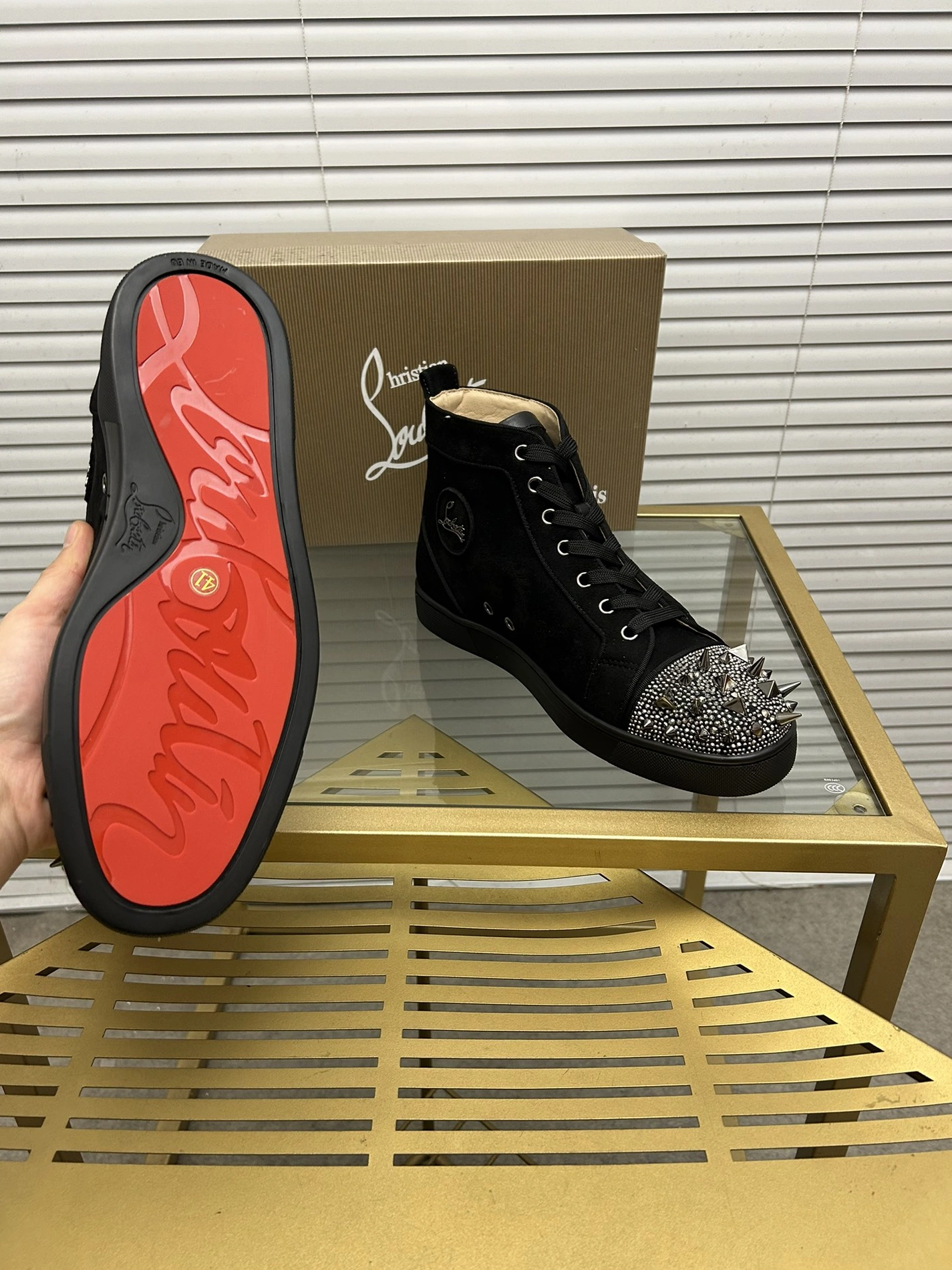 Christian Louboutin High Top Shoes For Men Reliable 928