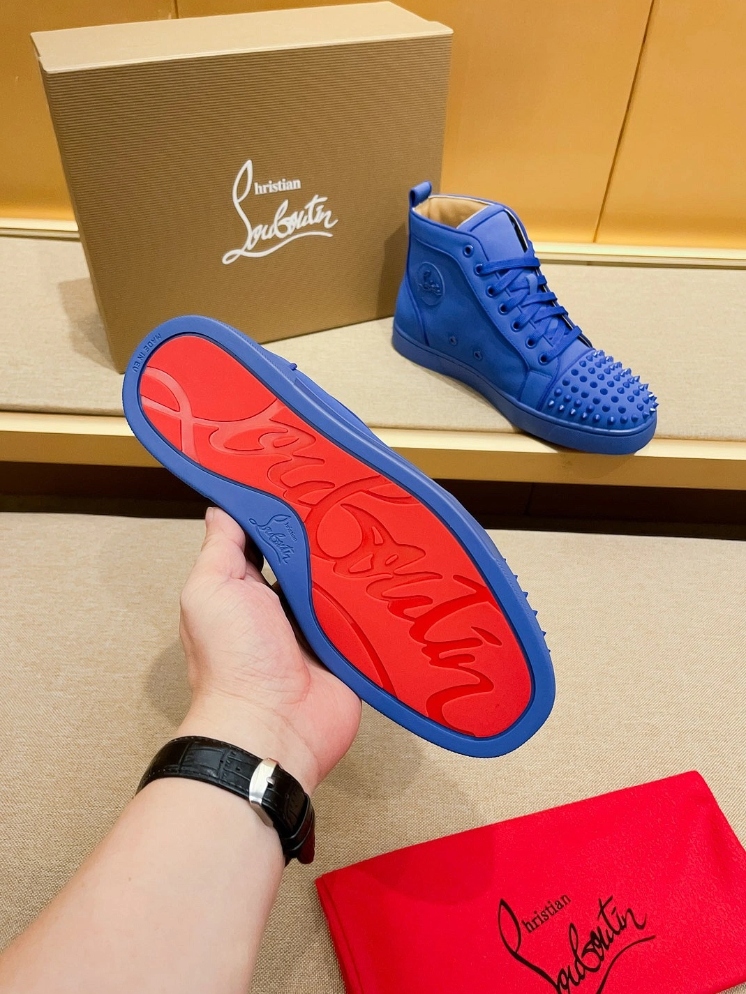 Christian Louboutin High Top Shoes For Men SmartChoice 7832