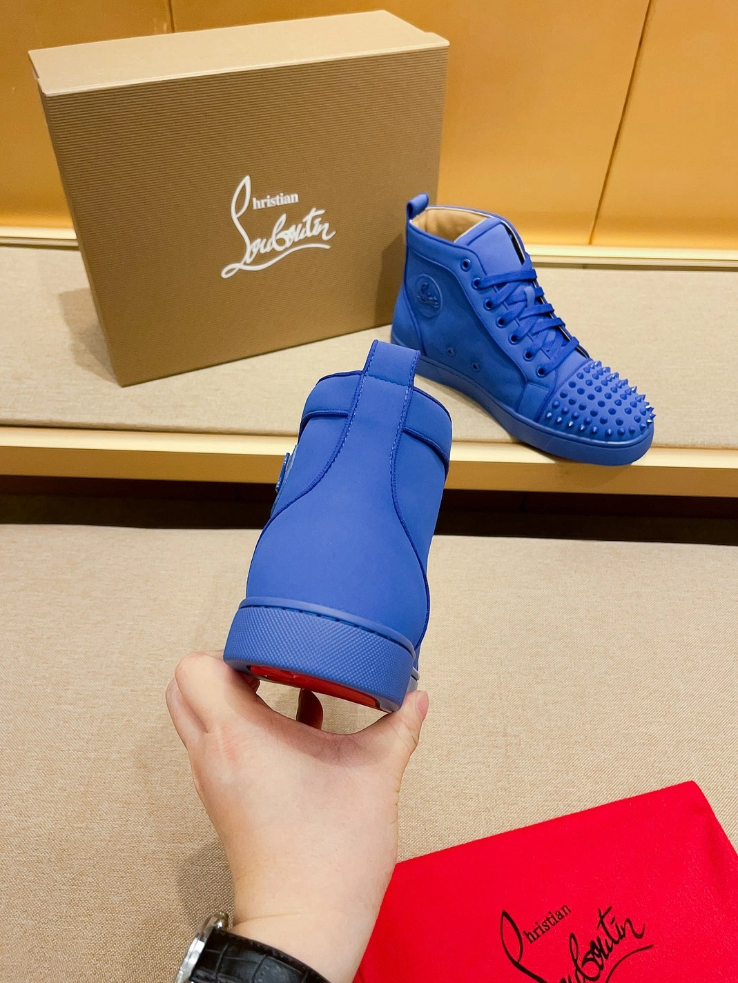 Christian Louboutin High Top Shoes For Men SmartChoice 7832