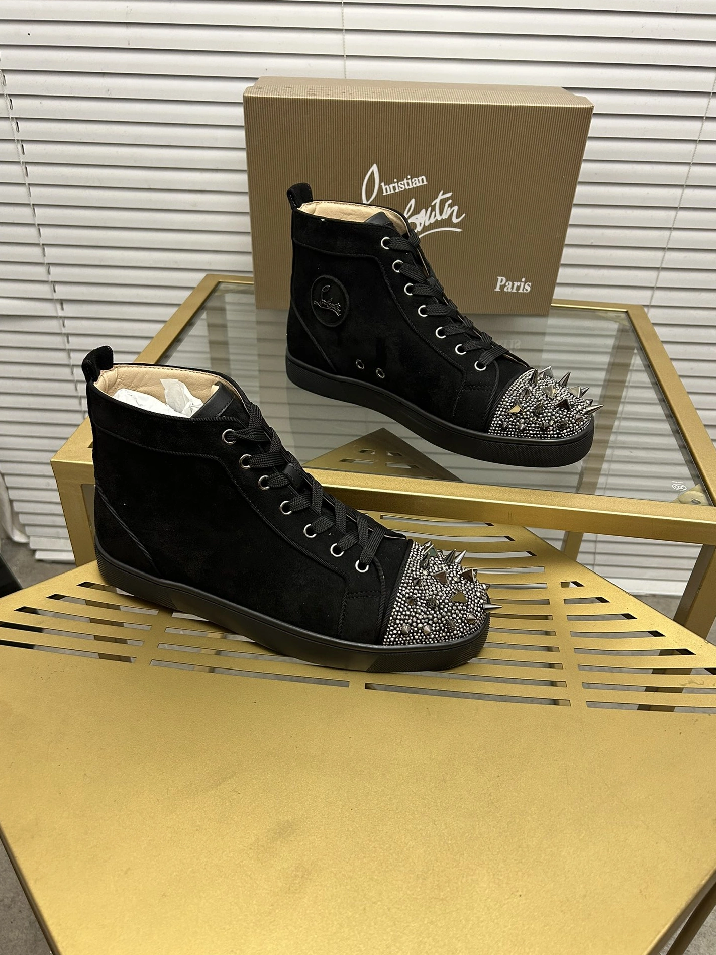 Christian Louboutin High Top Shoes For Women Bright 9277