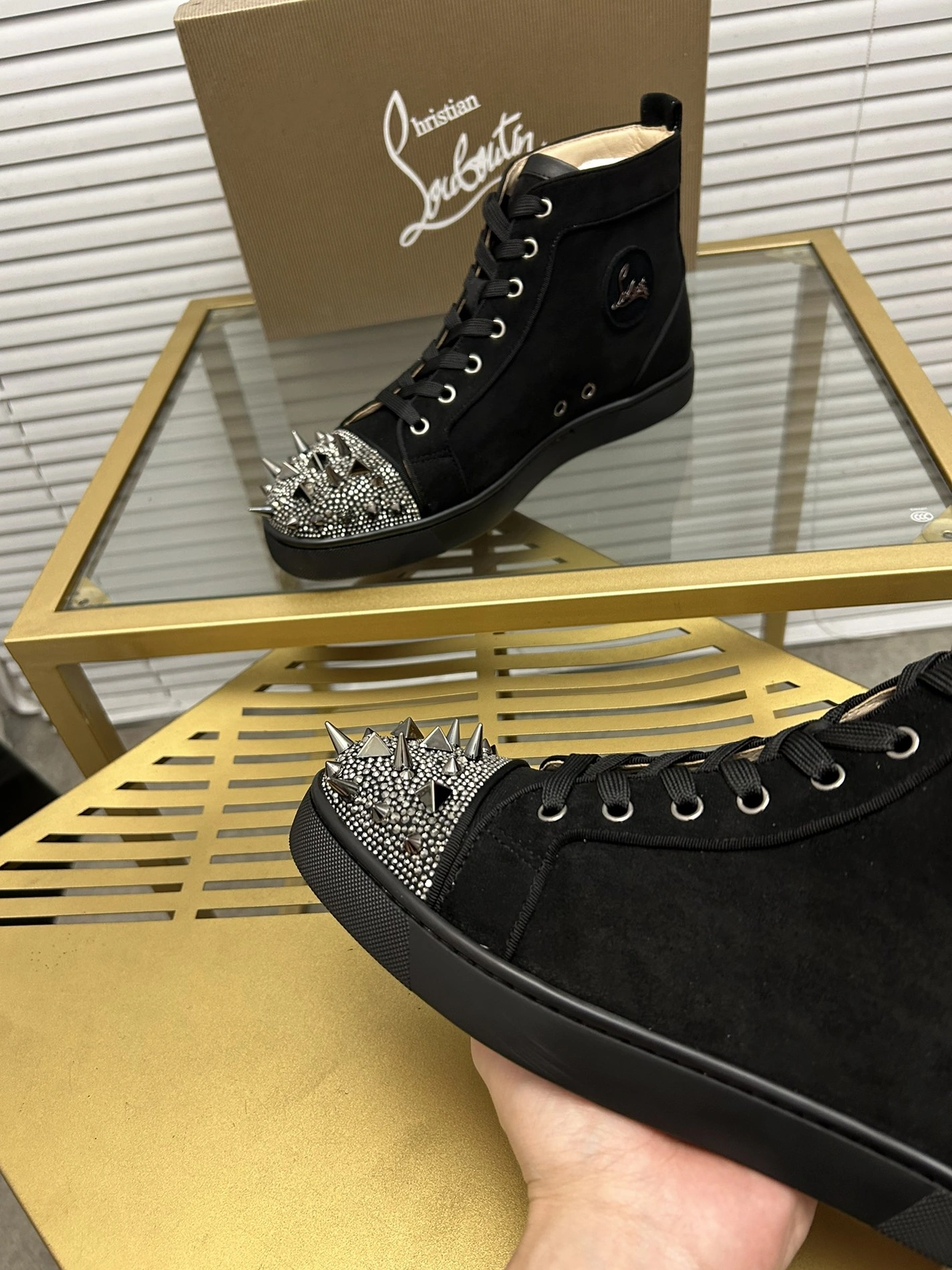 Christian Louboutin High Top Shoes For Women Bright 9277