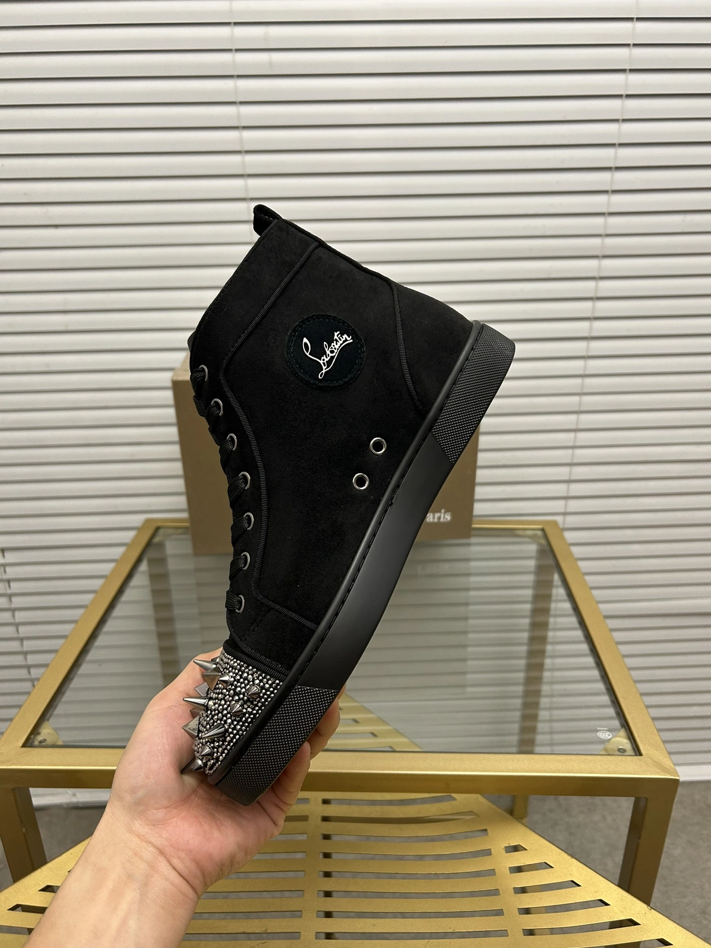 Christian Louboutin High Top Shoes For Women Bright 9277