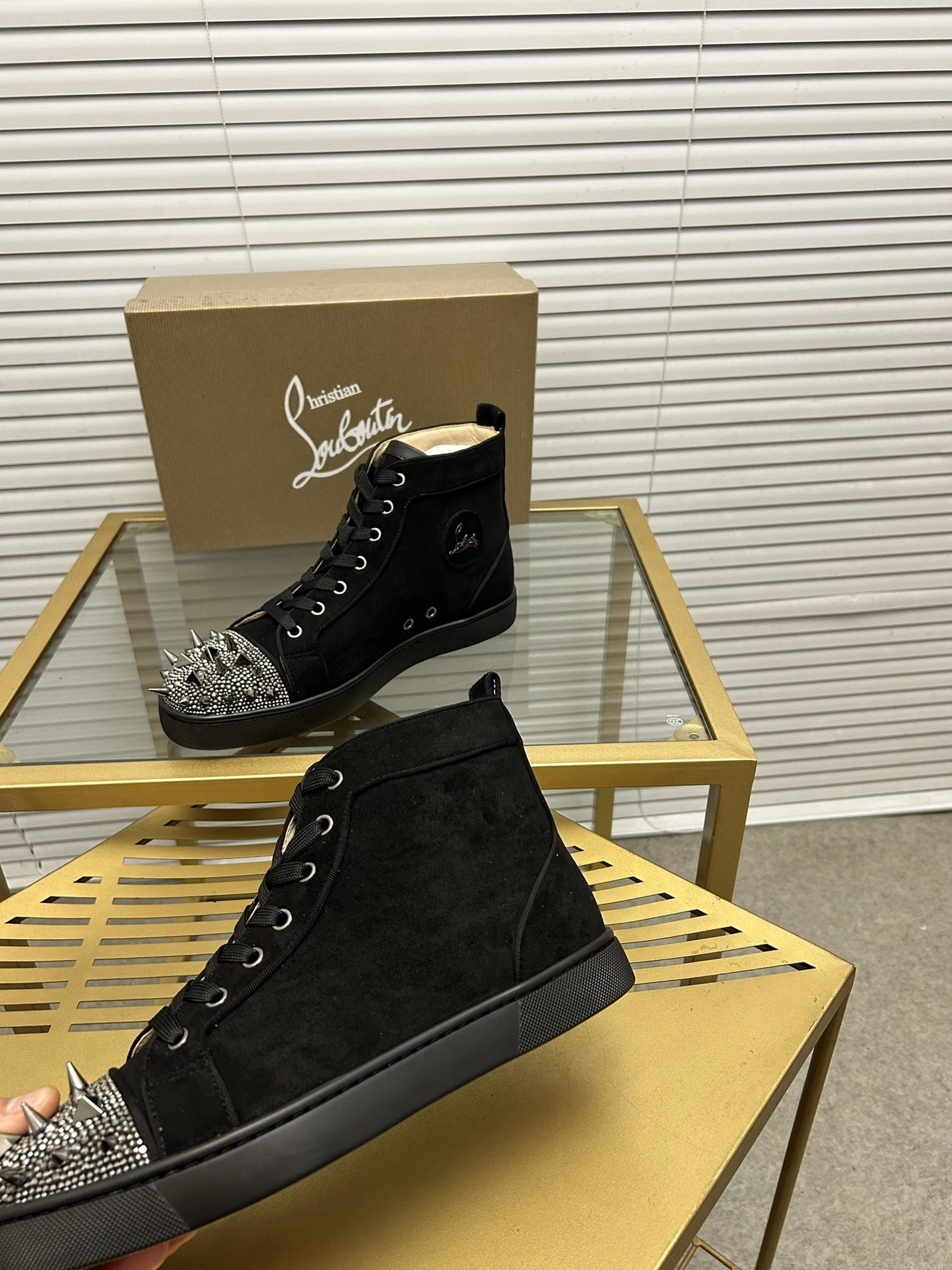Christian Louboutin High Top Shoes For Women Bright 9277