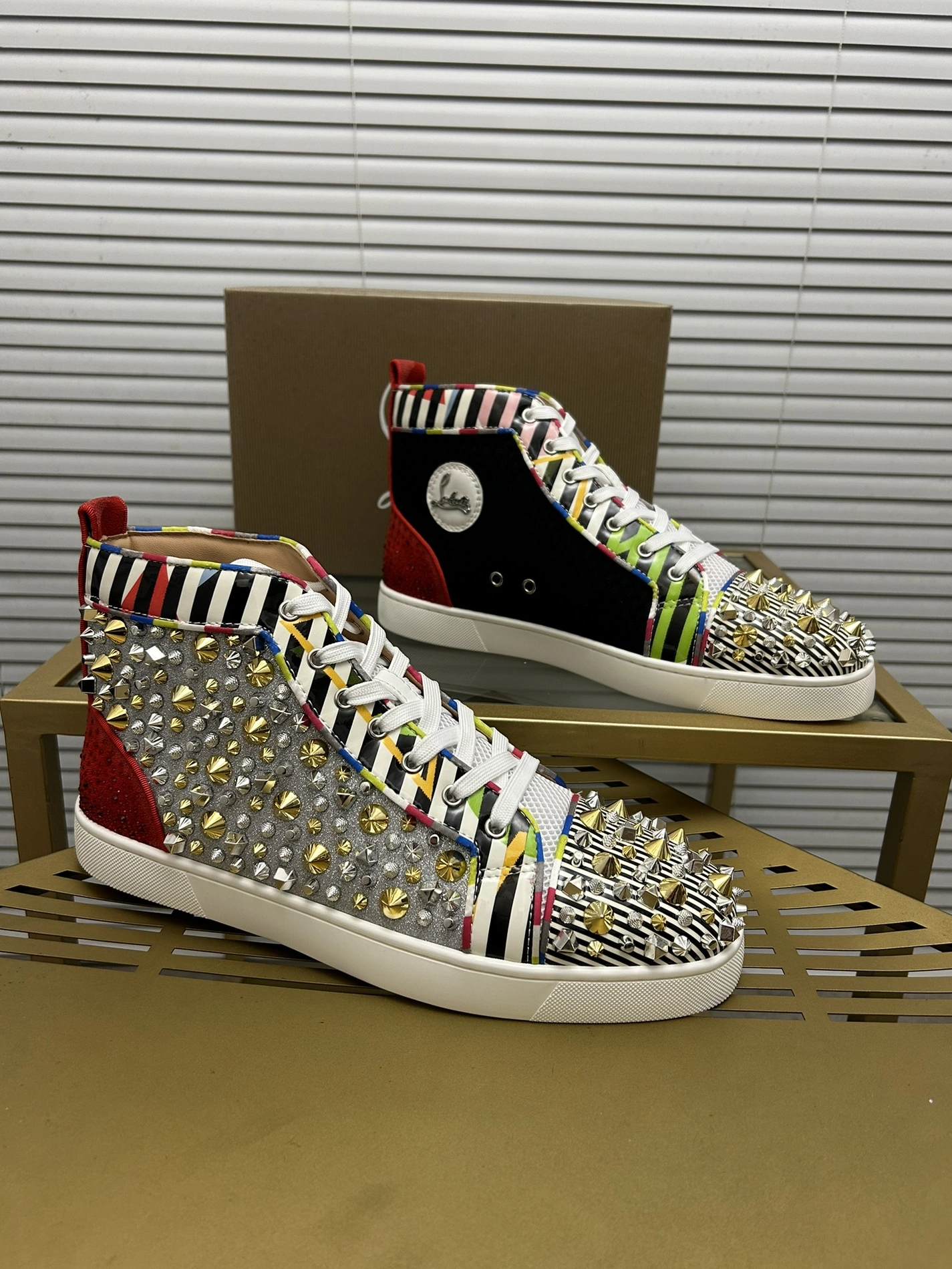 Christian Louboutin High Top Shoes For Women EyeCatching 4825