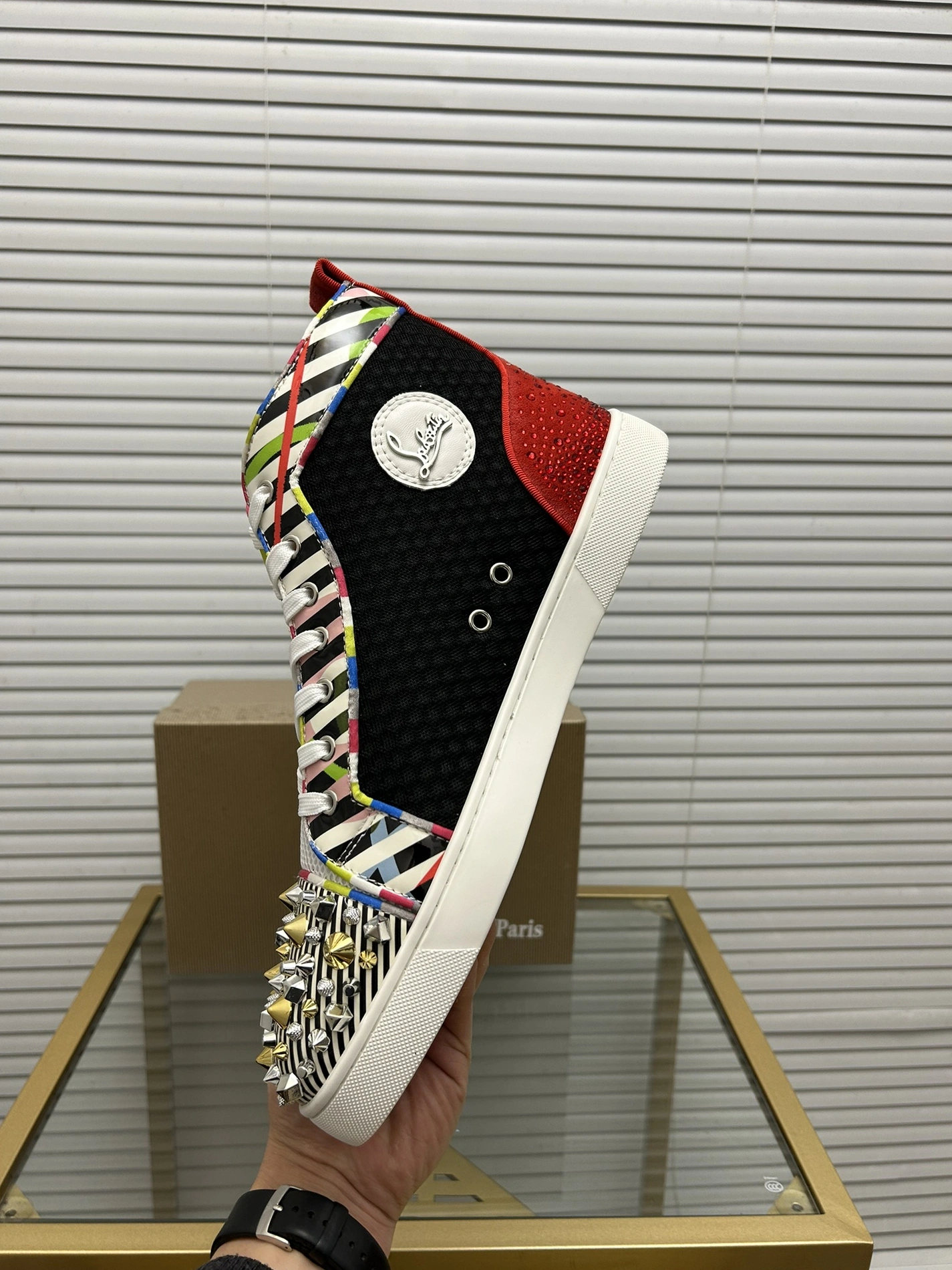 Christian Louboutin High Top Shoes For Women EyeCatching 4825