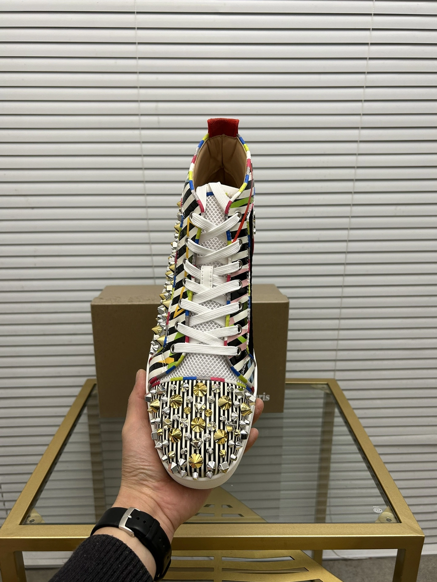 Christian Louboutin High Top Shoes For Women EyeCatching 4825
