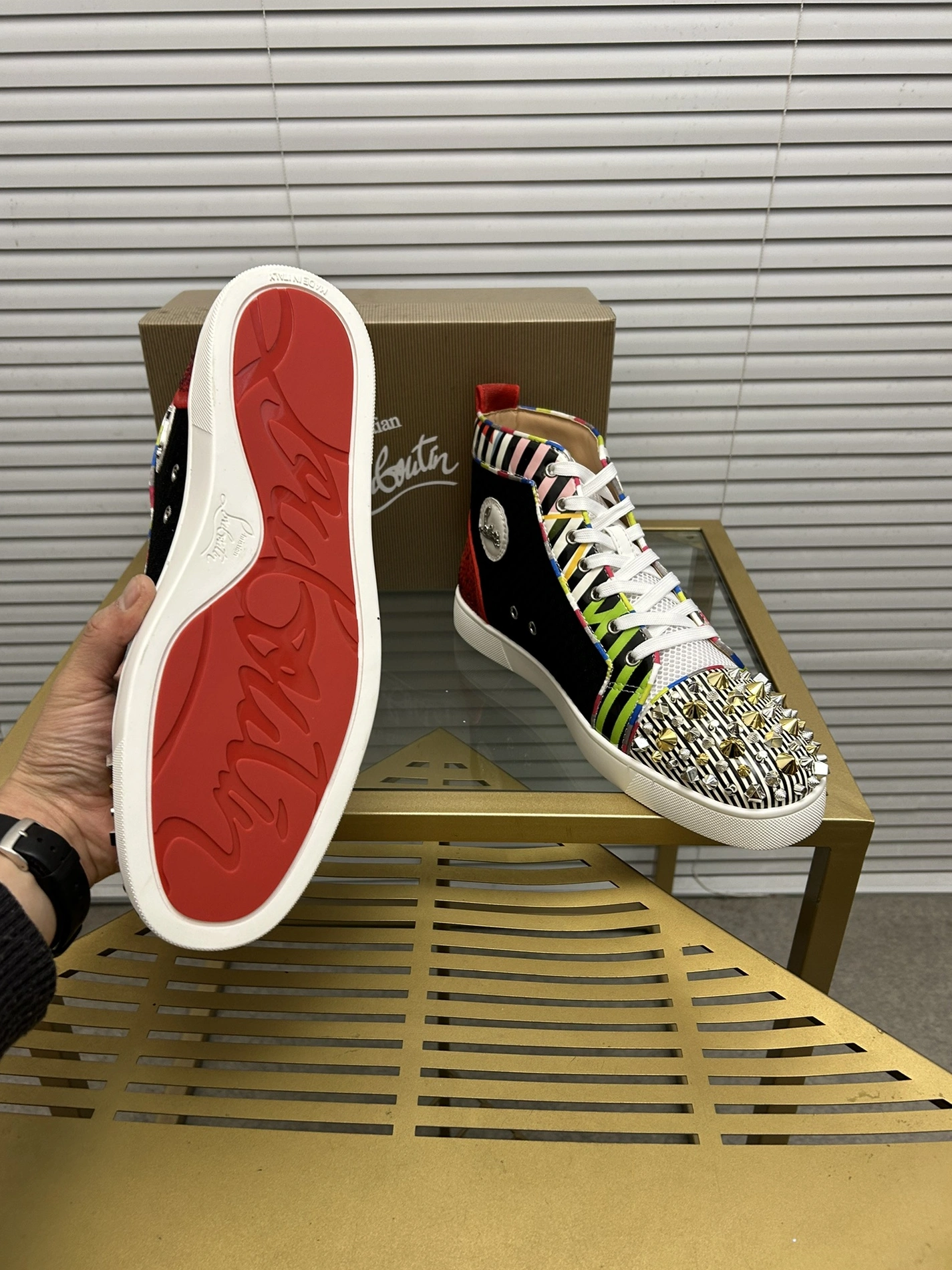 Christian Louboutin High Top Shoes For Women EyeCatching 4825
