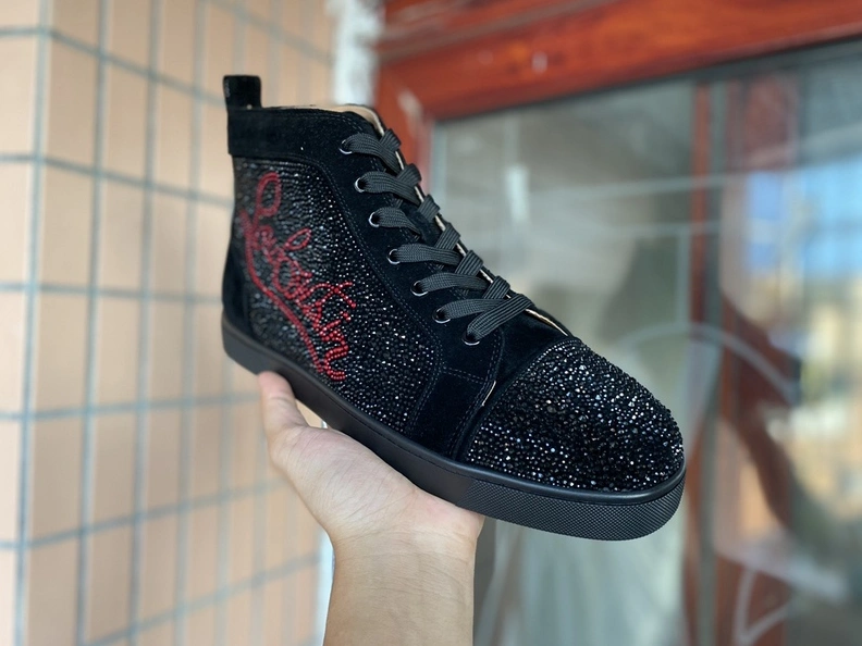 Christian Louboutin High Tops Shoes For Men Breathable 4232