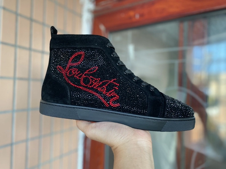 Christian Louboutin High Tops Shoes For Men Breathable 4232