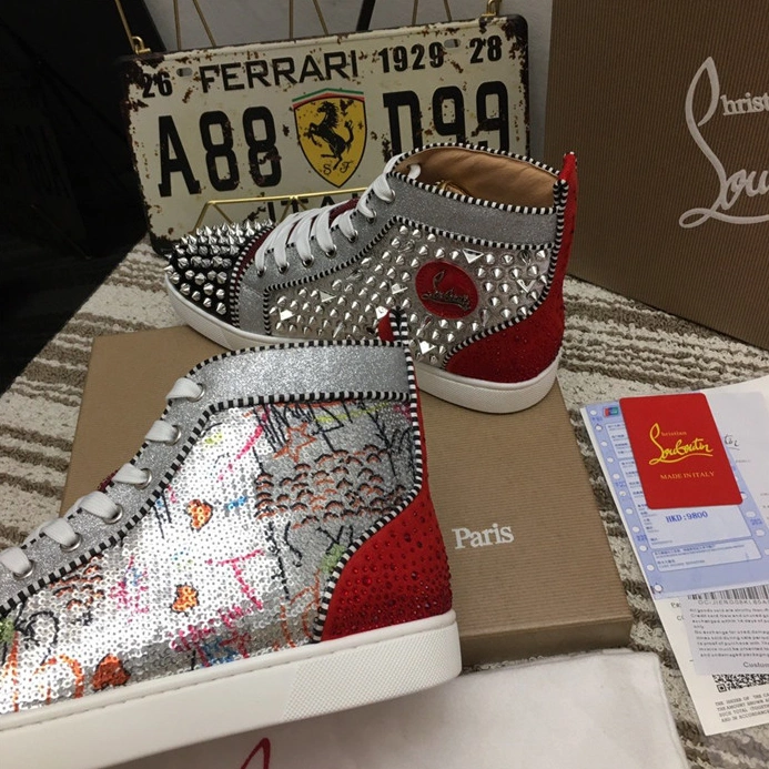 Christian Louboutin High Tops Shoes For Men Compact 7576