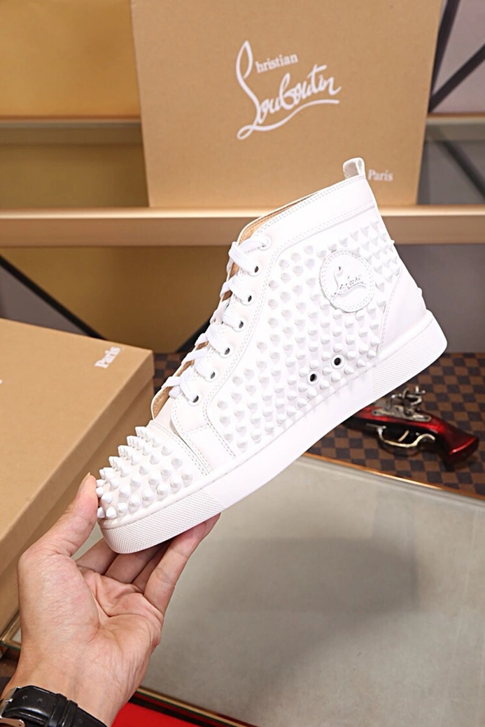 Christian Louboutin High Tops Shoes For Men Vibrant 3915