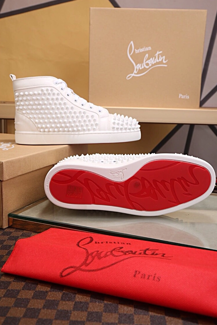 Christian Louboutin High Tops Shoes For Men Vibrant 3915