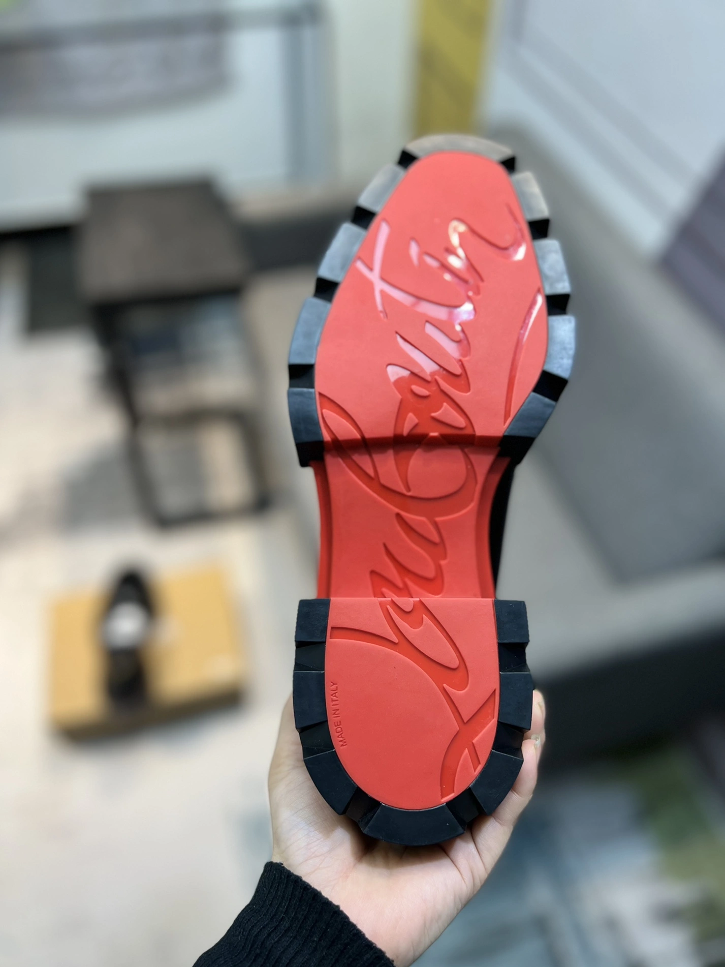 Christian Louboutin Leather Shoes For Men Durable 6929
