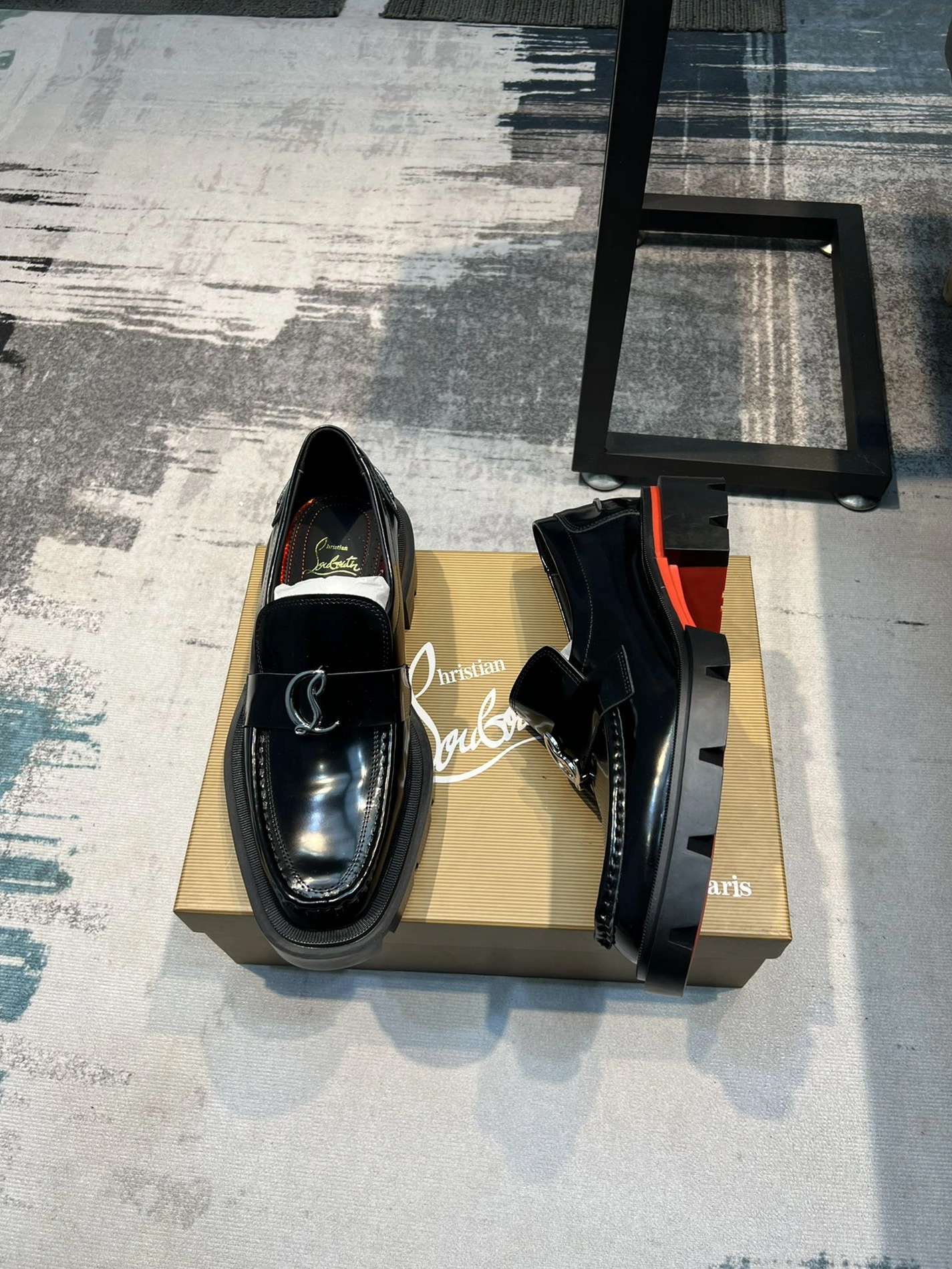 Christian Louboutin Leather Shoes For Men Durable 6929
