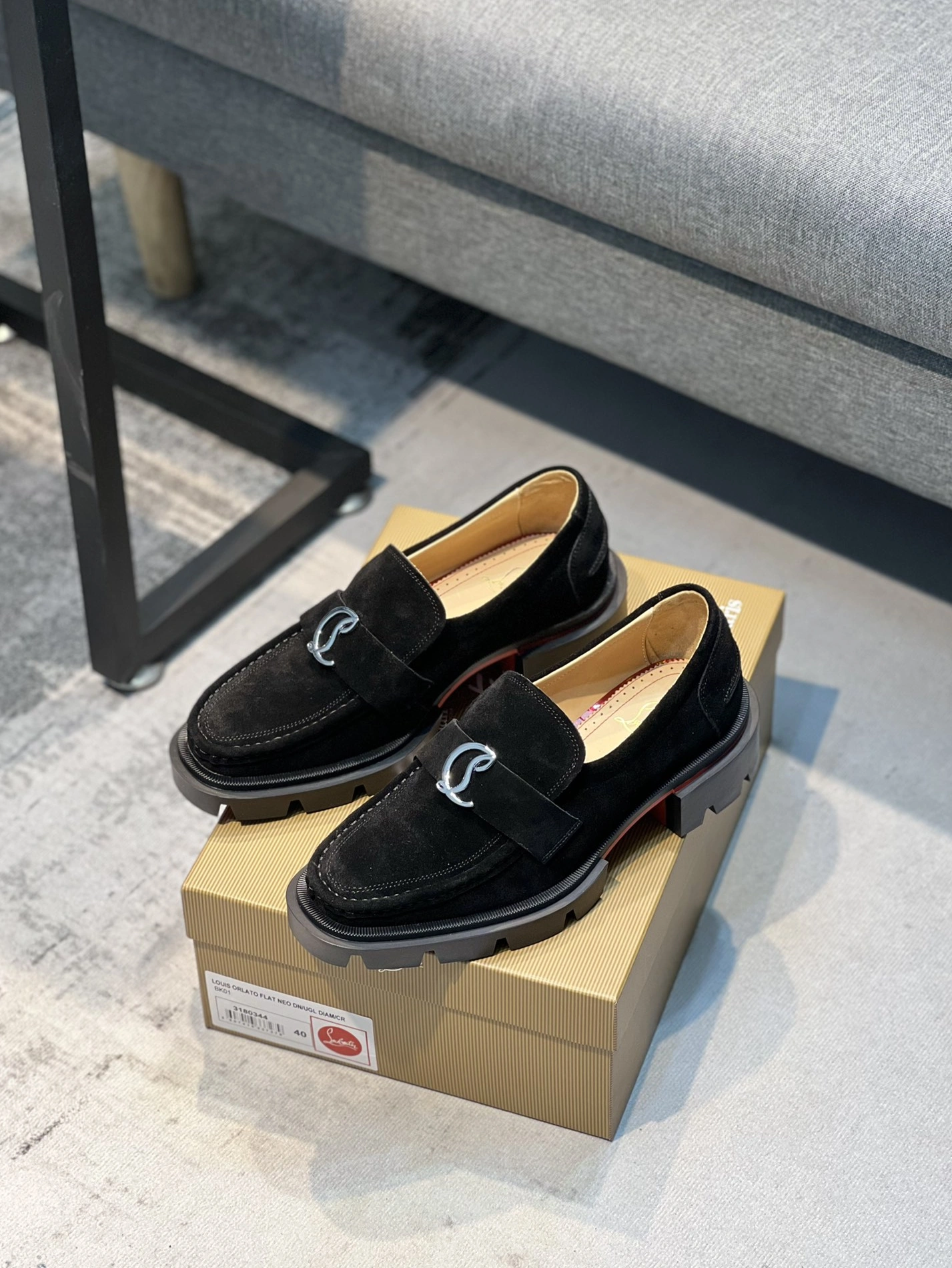 Christian Louboutin Leather Shoes For Men Fashionable 3434