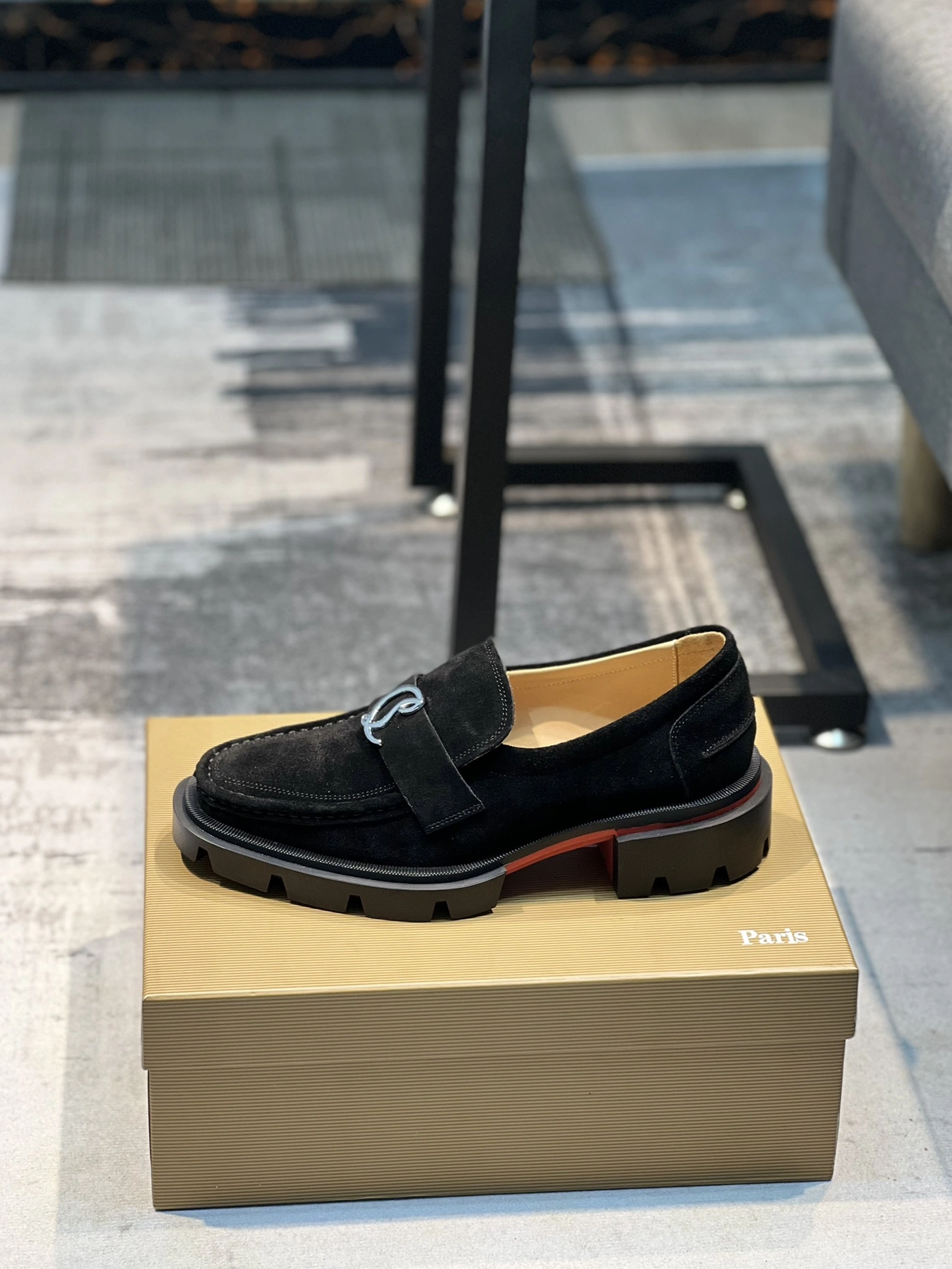 Christian Louboutin Leather Shoes For Men Fashionable 3434