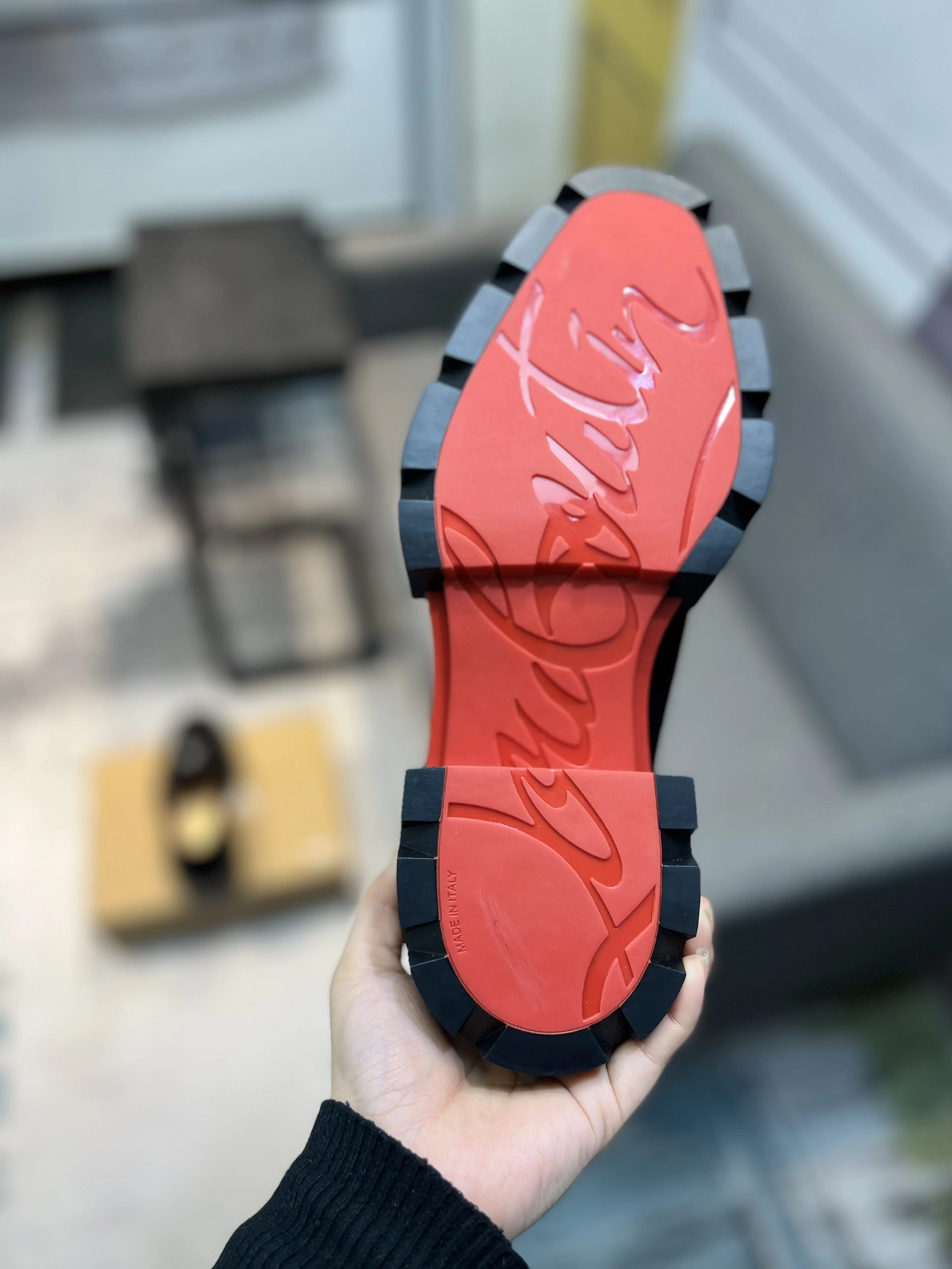 Christian Louboutin Leather Shoes For Men Fashionable 3434