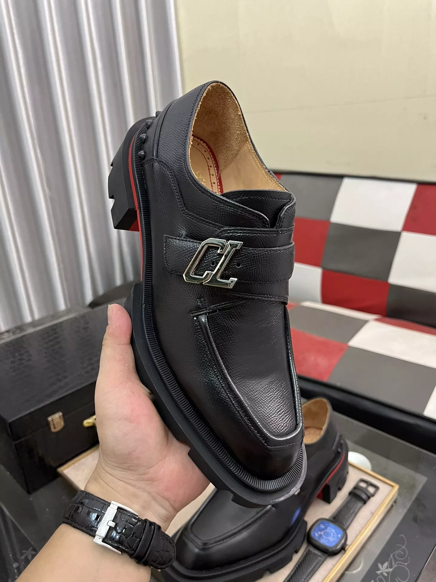 Christian Louboutin Leather Shoes For Men GoodFit 6976