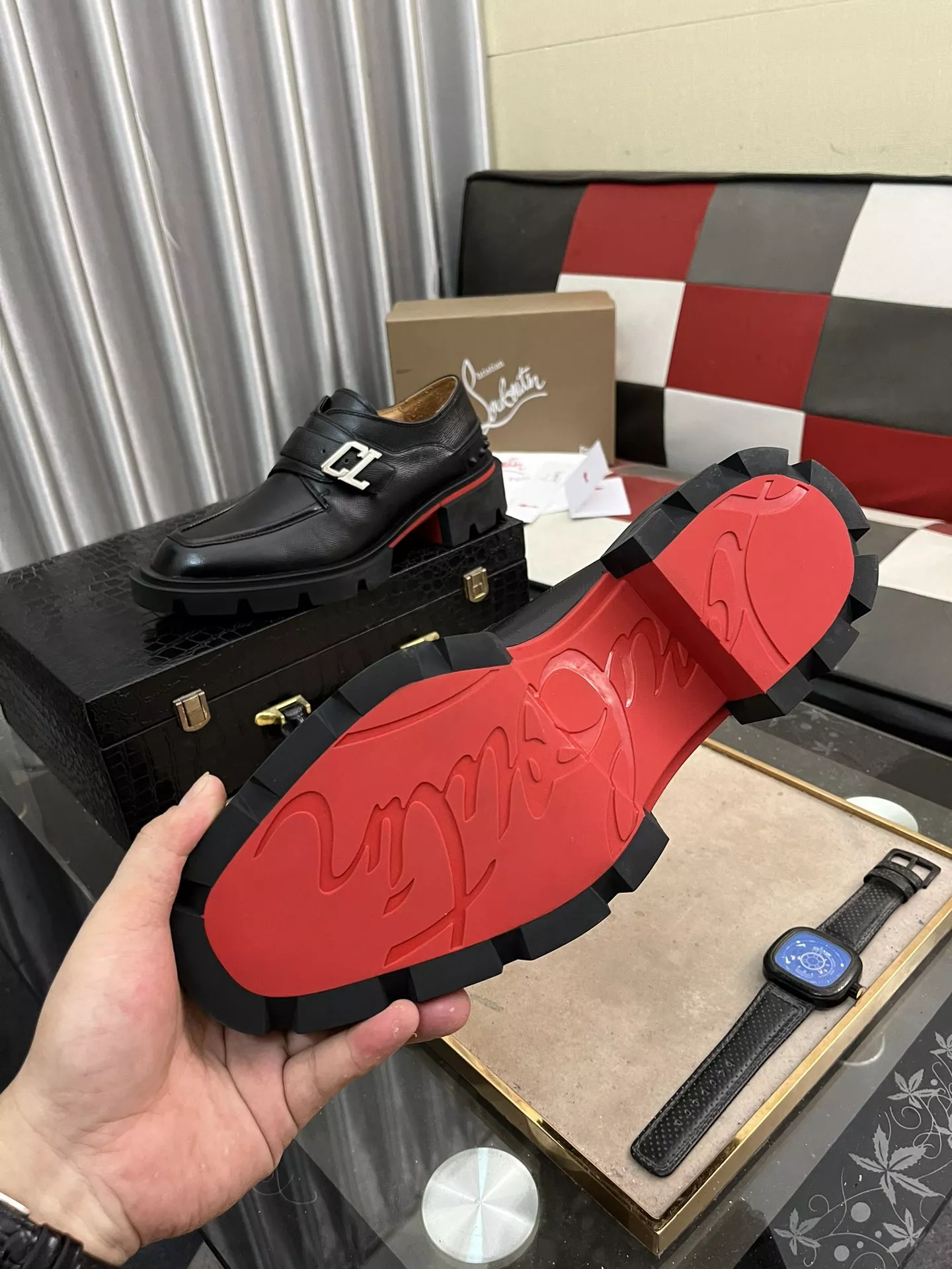 Christian Louboutin Leather Shoes For Men GoodFit 6976