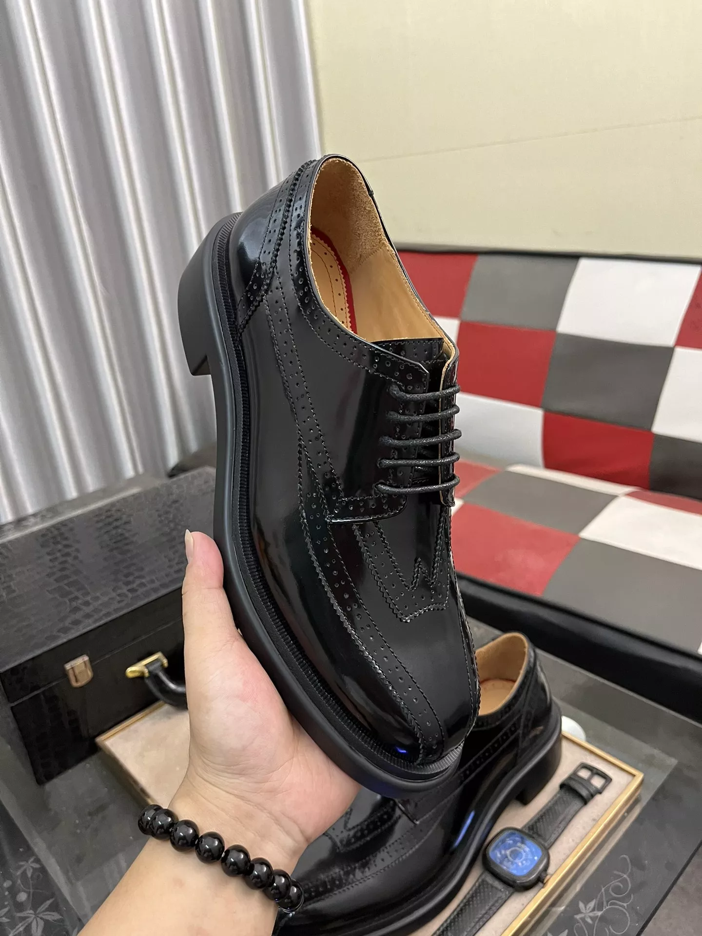 Christian Louboutin Leather Shoes For Men Modern 8050