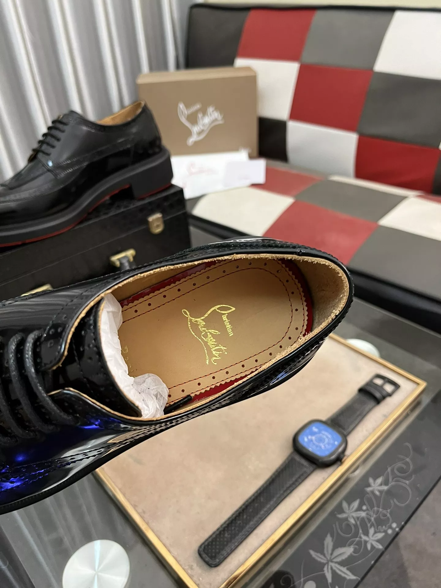 Christian Louboutin Leather Shoes For Men Modern 8050