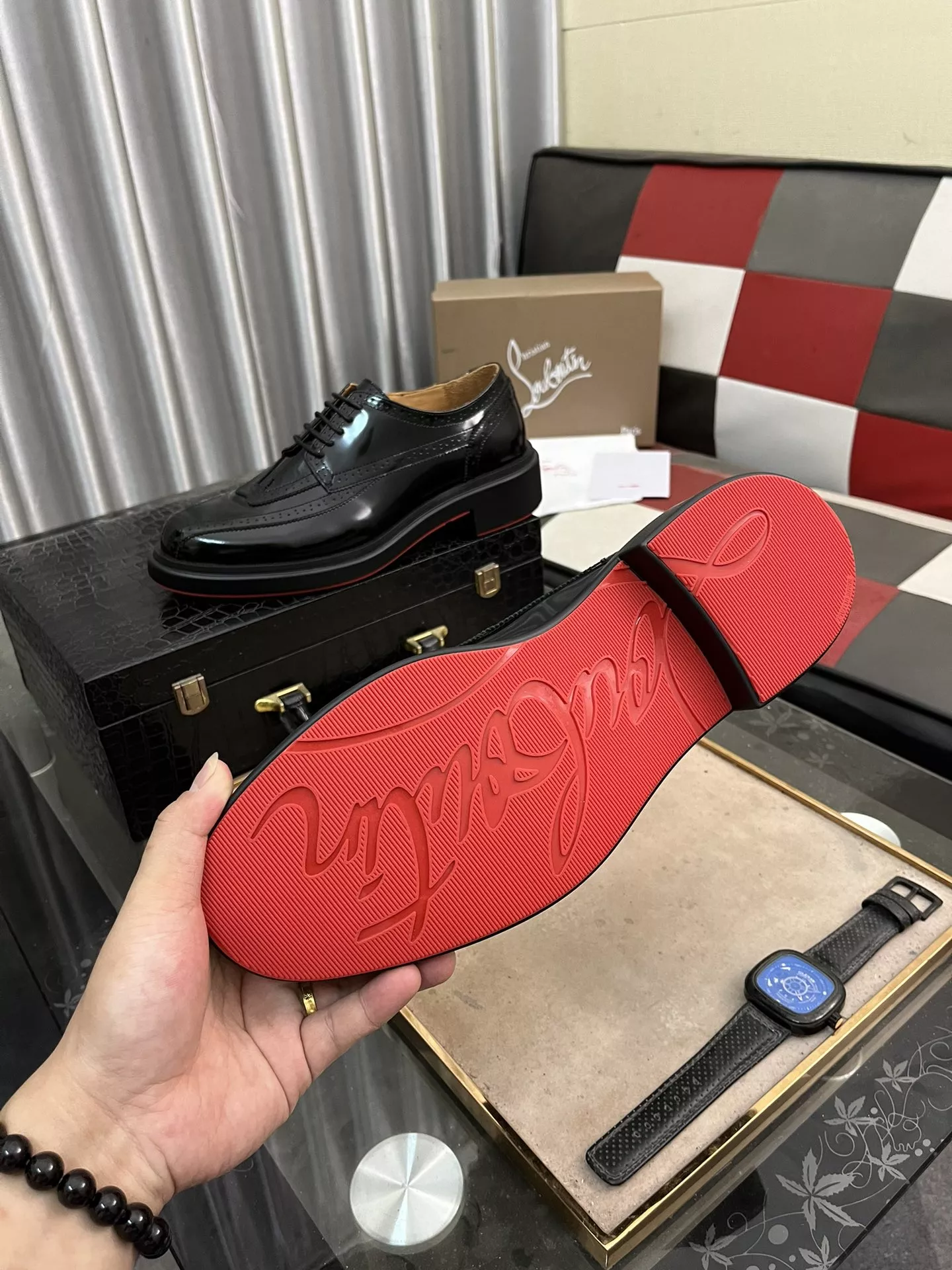 Christian Louboutin Leather Shoes For Men Modern 8050