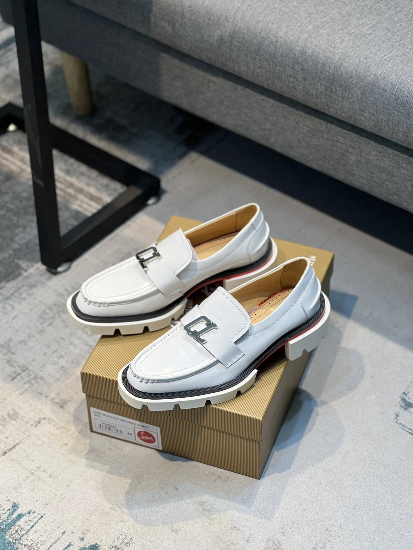 Christian Louboutin Leather Shoes For Men Trendsetting 3854