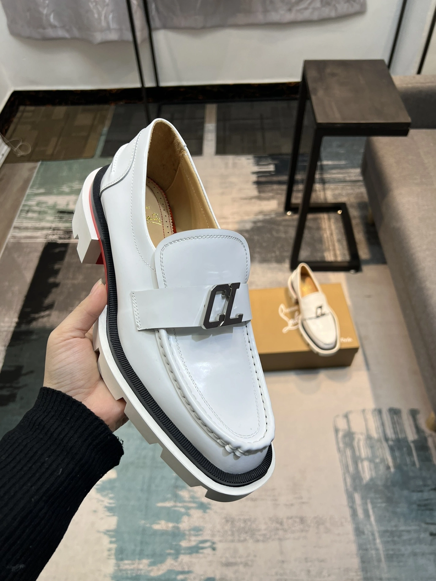 Christian Louboutin Leather Shoes For Men Trendsetting 3854