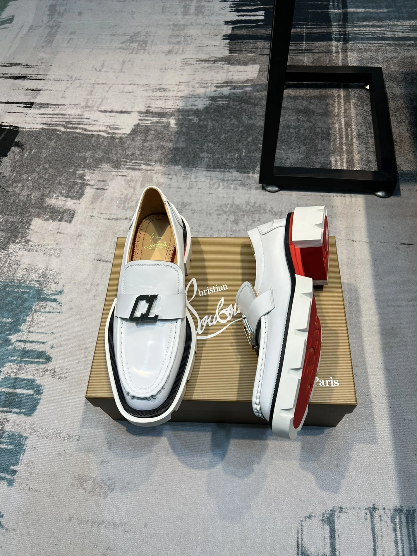 Christian Louboutin Leather Shoes For Men Trendsetting 3854