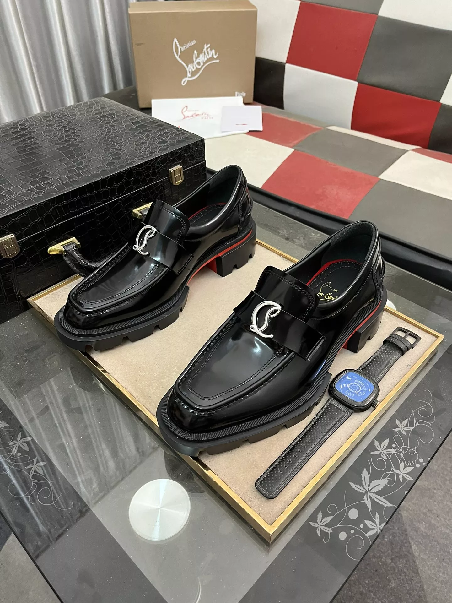 Christian Louboutin Leather Shoes For Men Trendy 2032