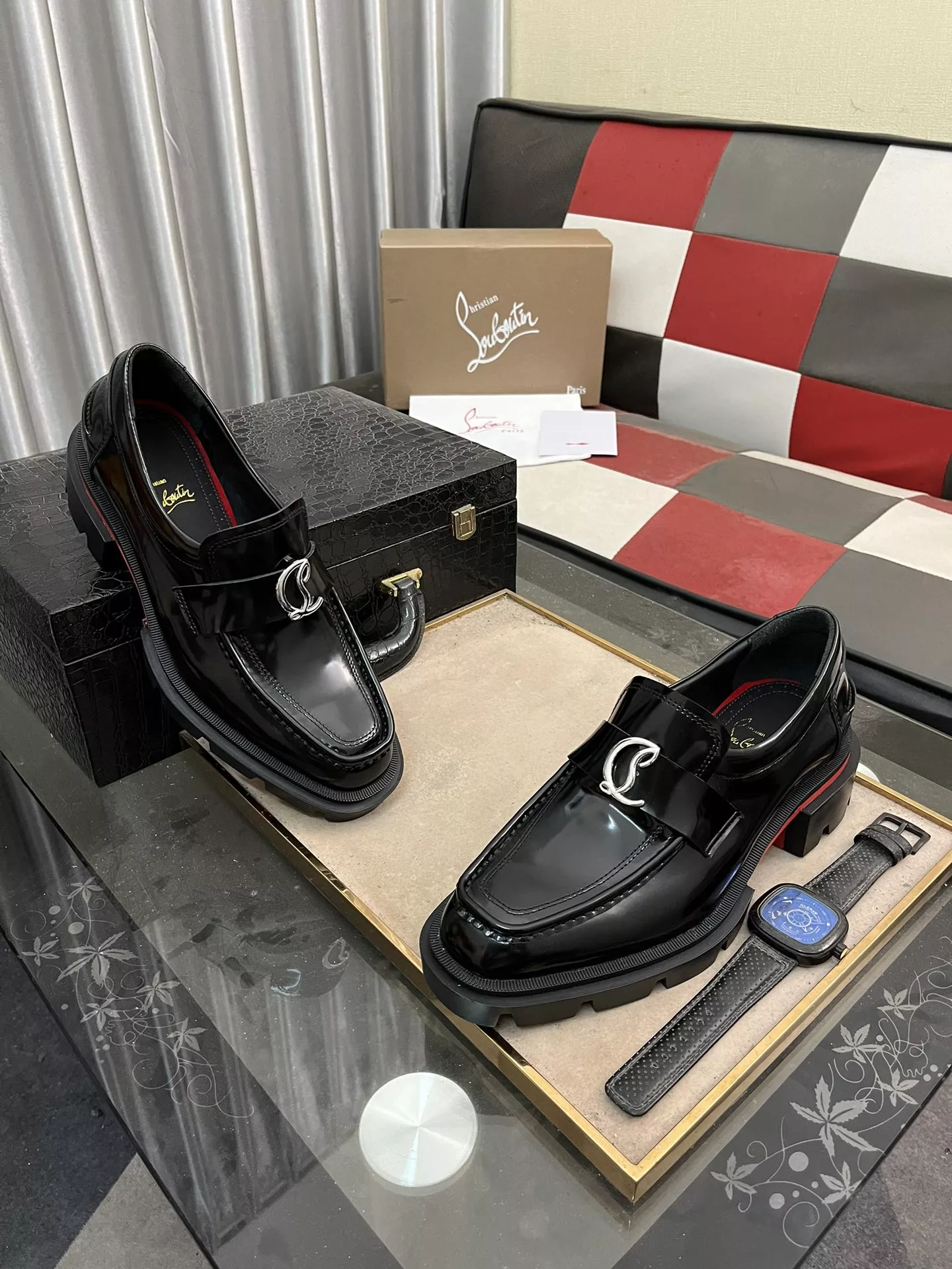 Christian Louboutin Leather Shoes For Men Trendy 2032