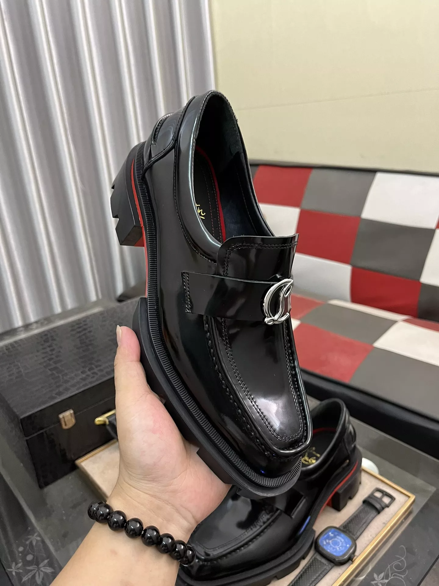 Christian Louboutin Leather Shoes For Men Trendy 2032