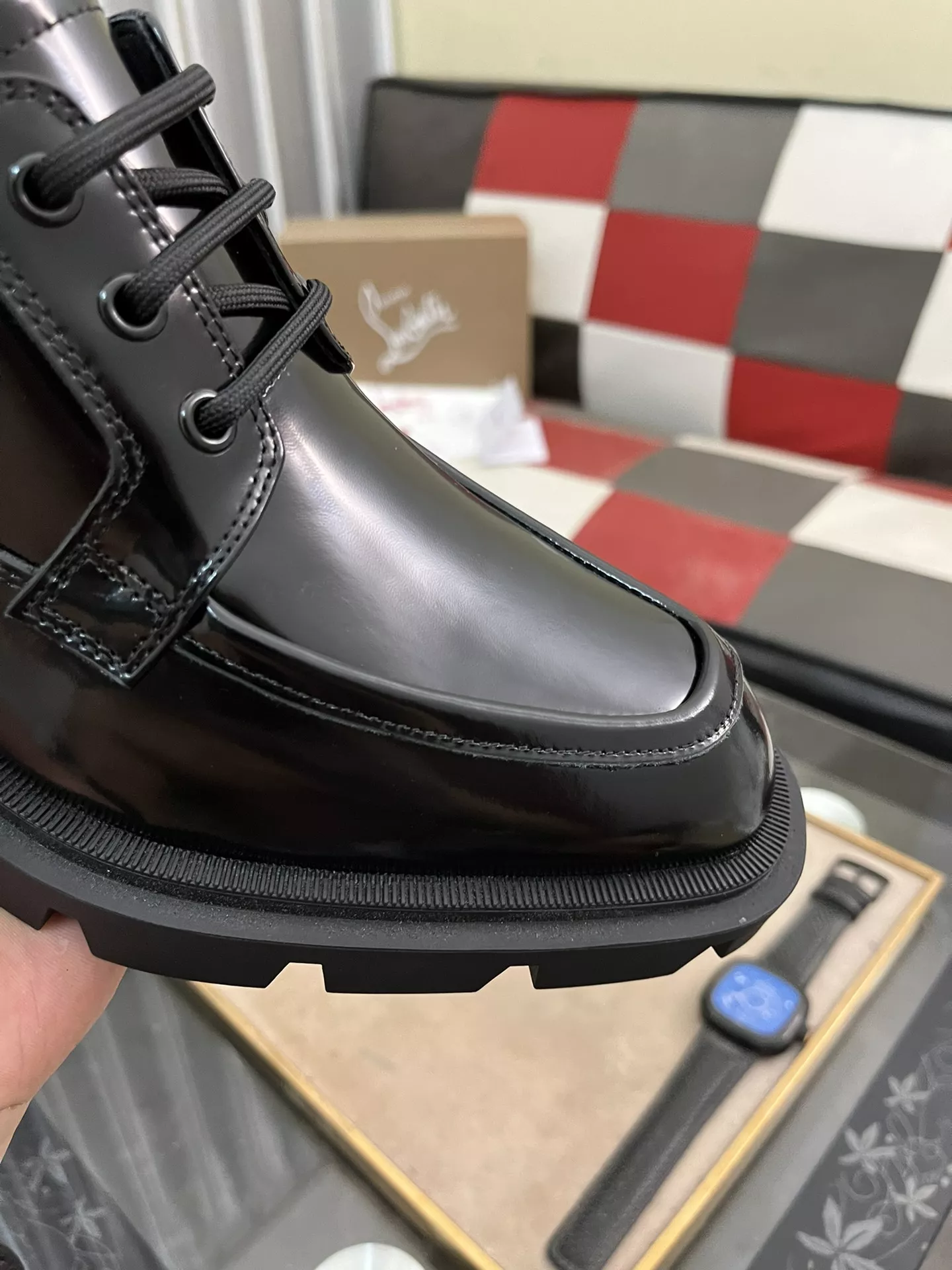 Christian Louboutin Leather Shoes For Men Unique 9708