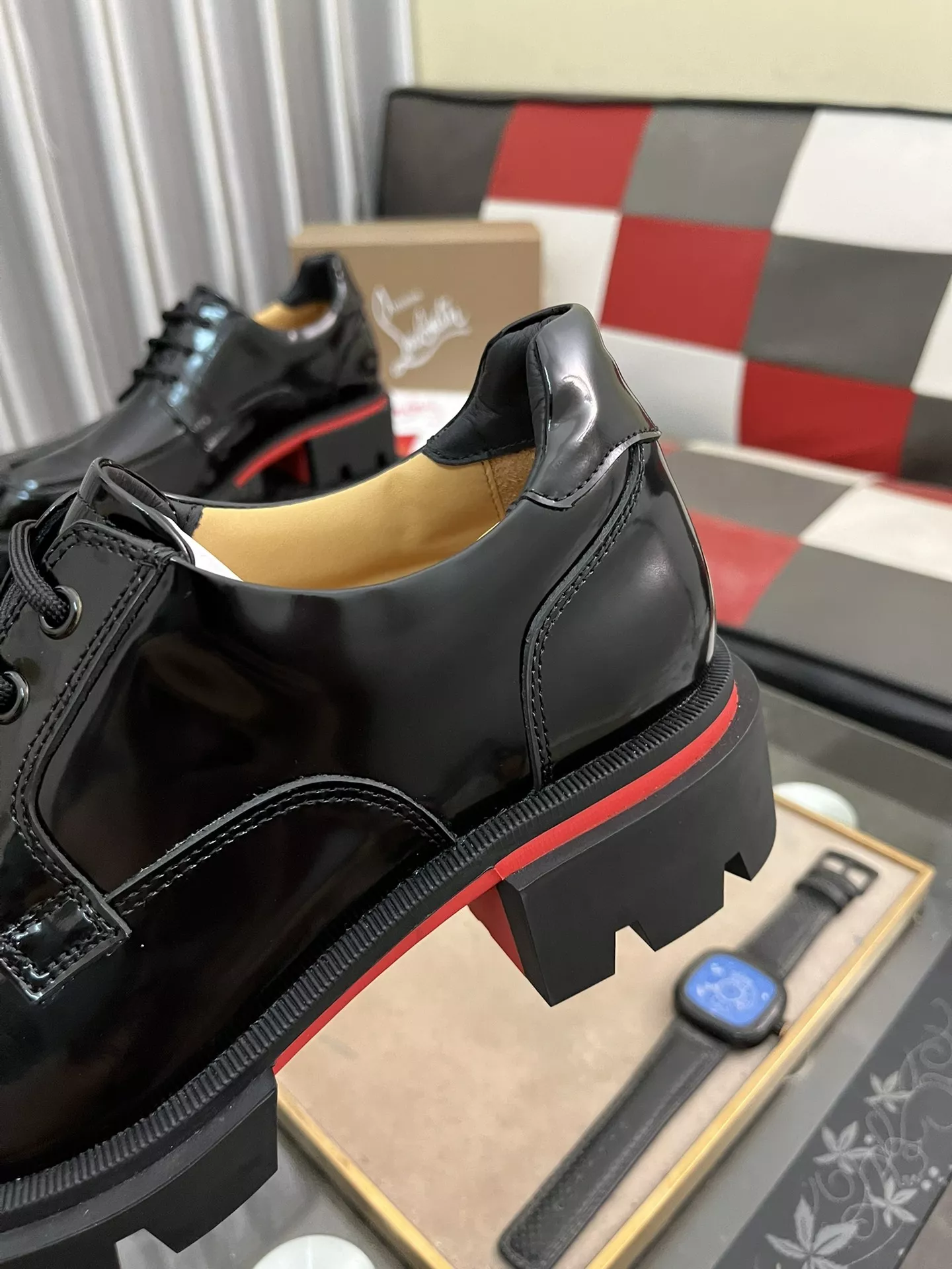 Christian Louboutin Leather Shoes For Men Unique 9708