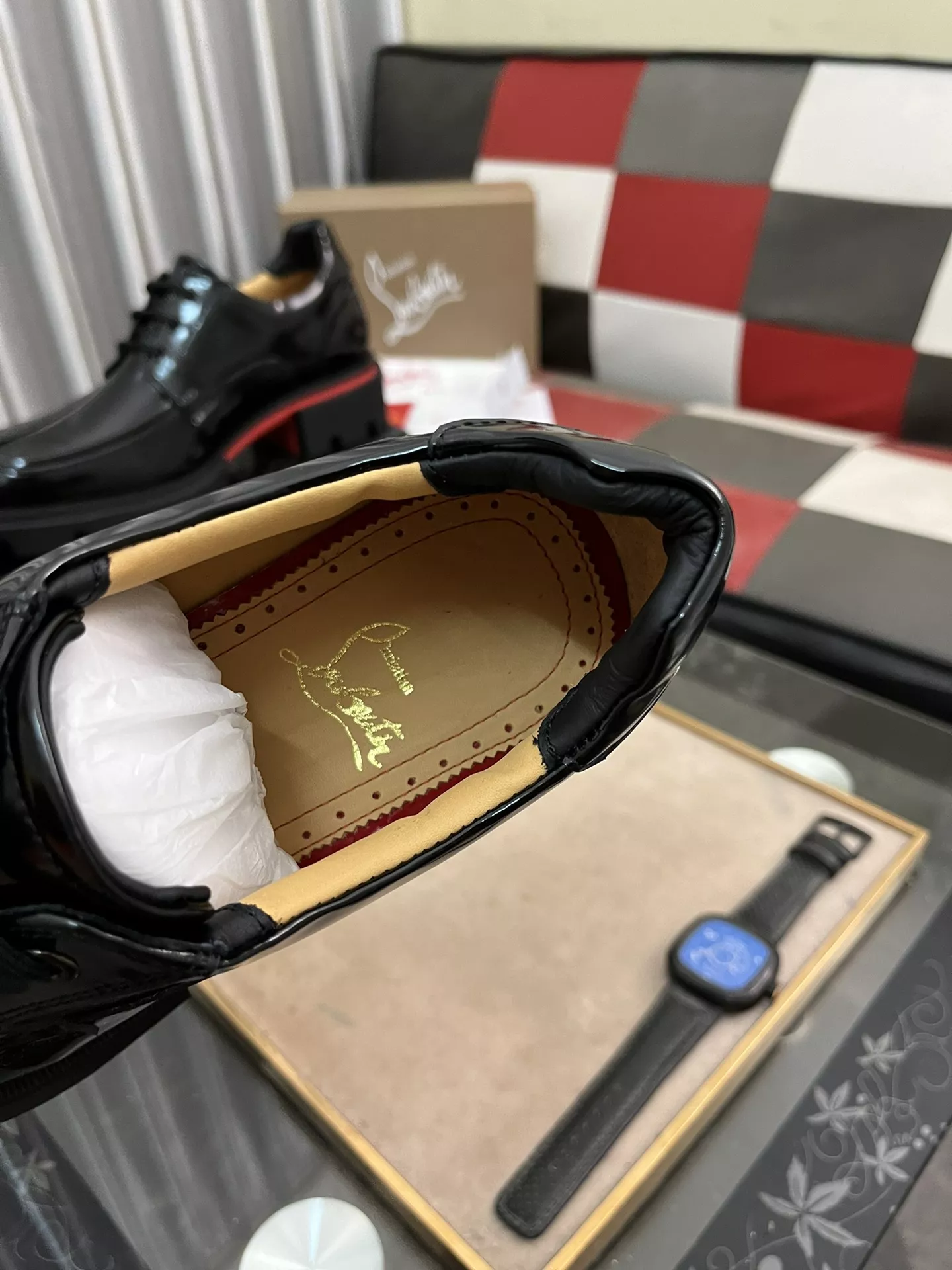 Christian Louboutin Leather Shoes For Men Unique 9708