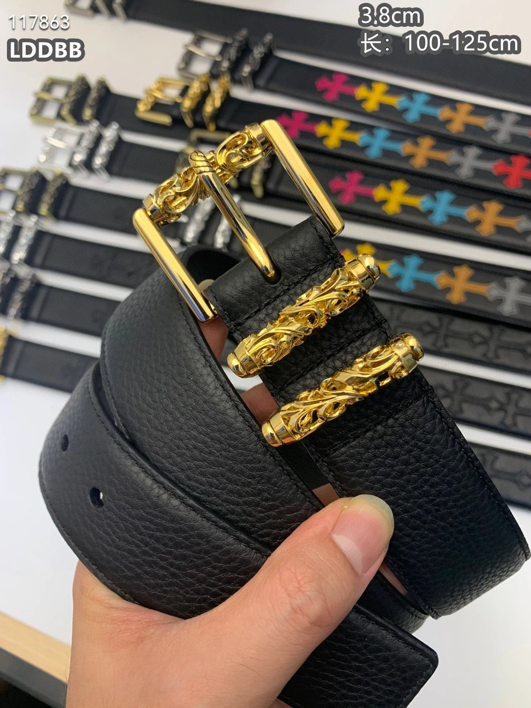 Chrome Hearts AAA Quality Belts For Men Flexible 7085