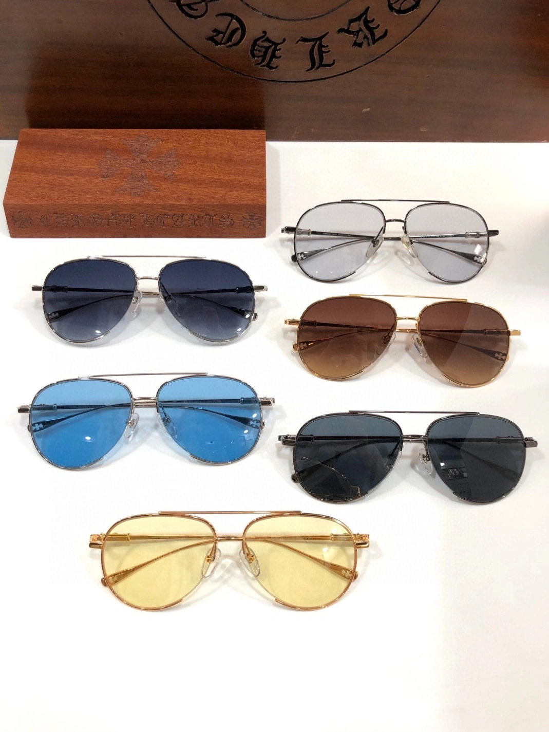 Chrome Hearts AAA Quality Sunglasses EyeCatching 4454
