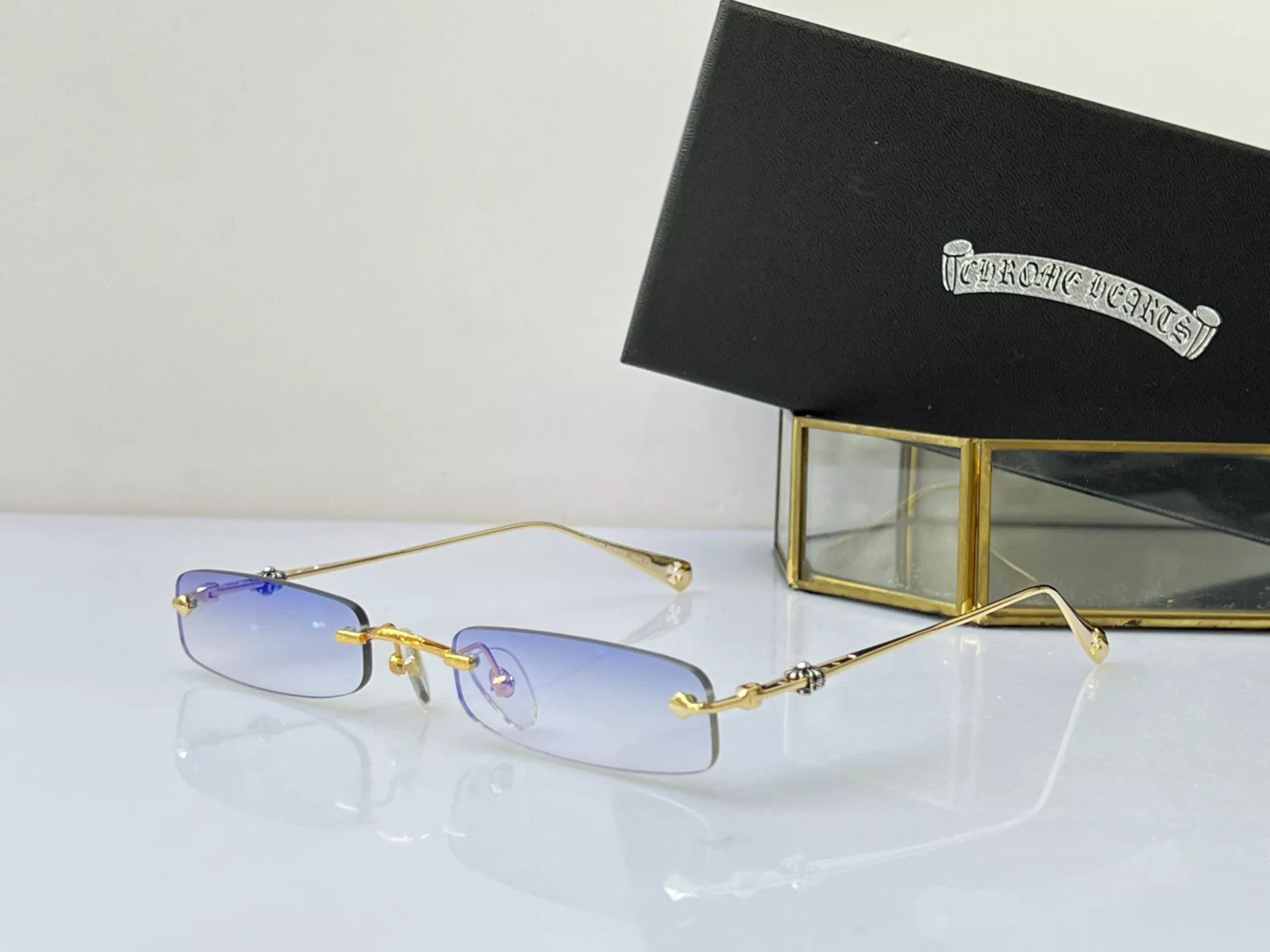 Chrome Hearts AAA Quality Sunglasses Sleek 2554