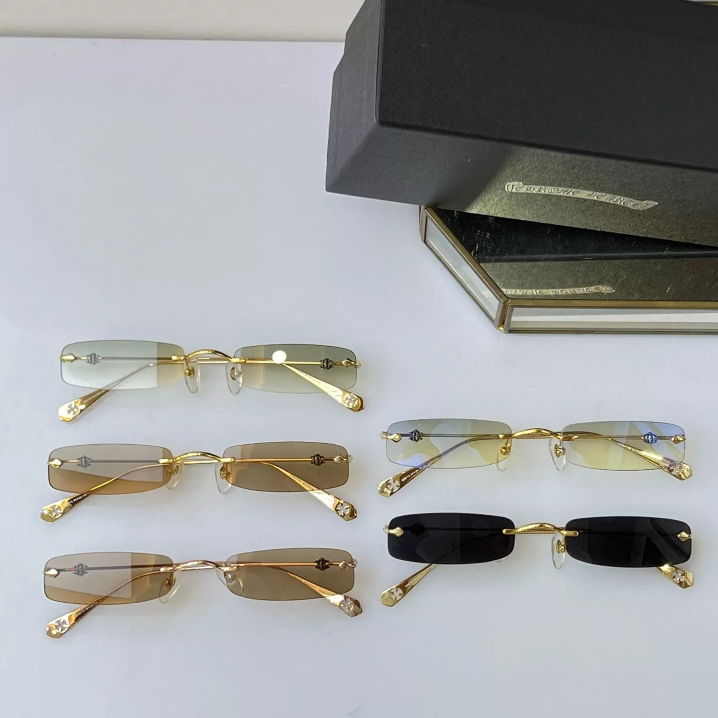 Chrome Hearts AAA Quality Sunglasses Sleek 2554