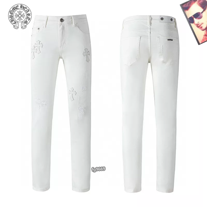 Chrome Hearts Jeans For Men Breathable 8744
