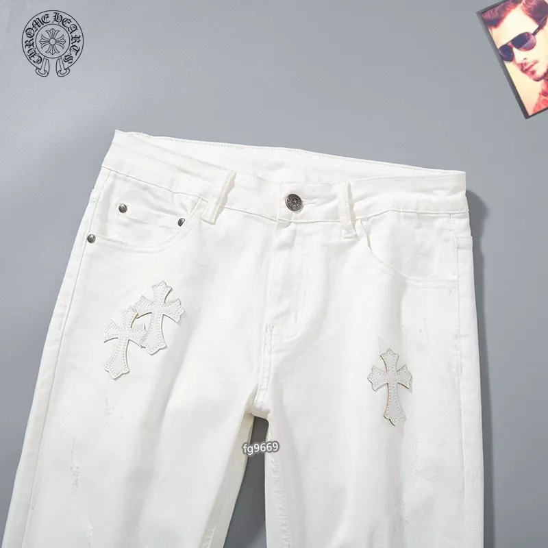 Chrome Hearts Jeans For Men Breathable 8744