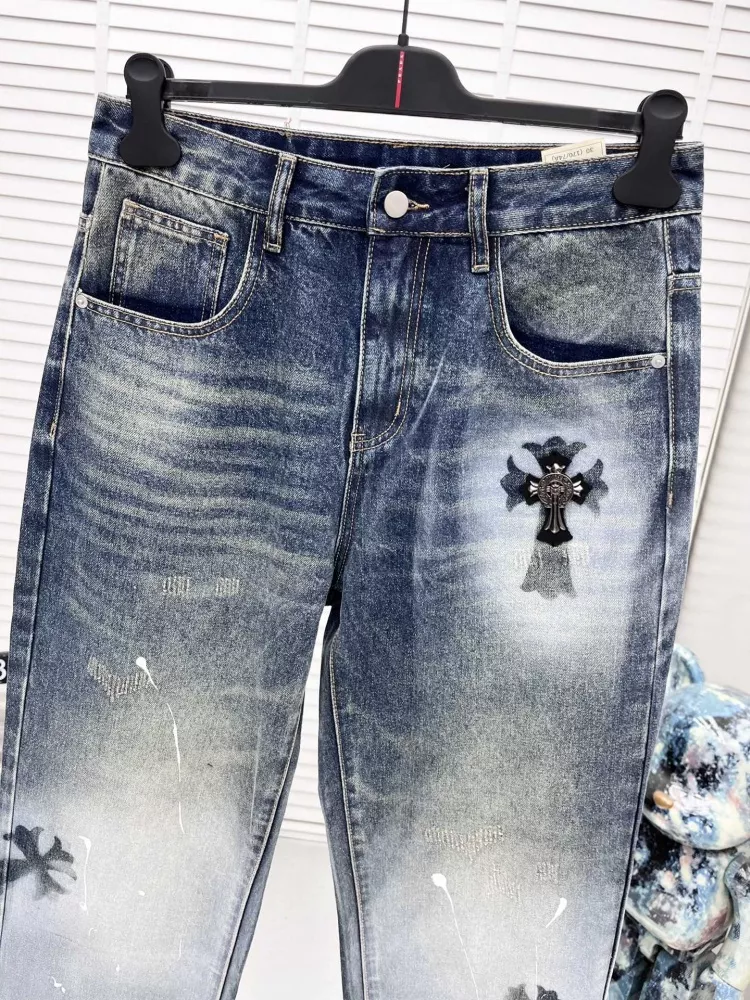 Chrome Hearts Jeans For Men Classic 9527