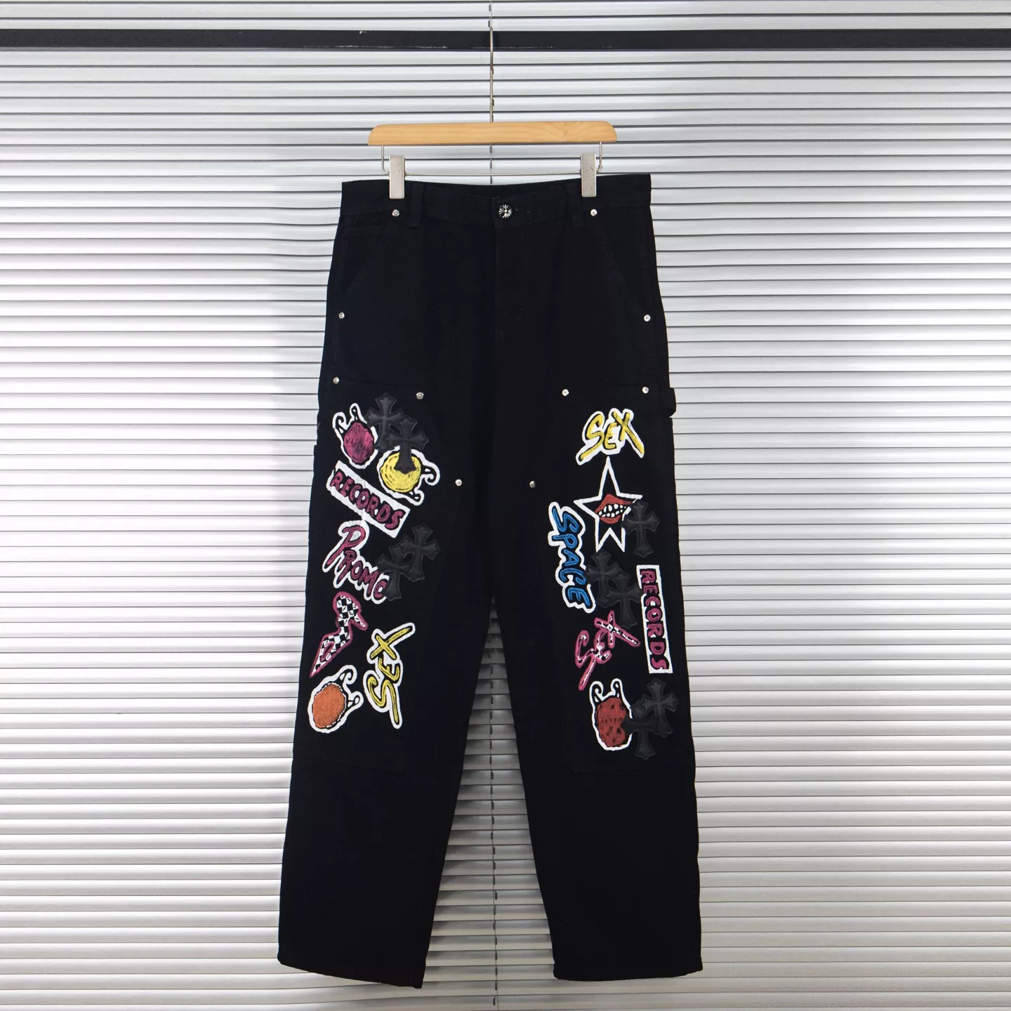 Chrome Hearts Jeans For Men Fashionable 8701