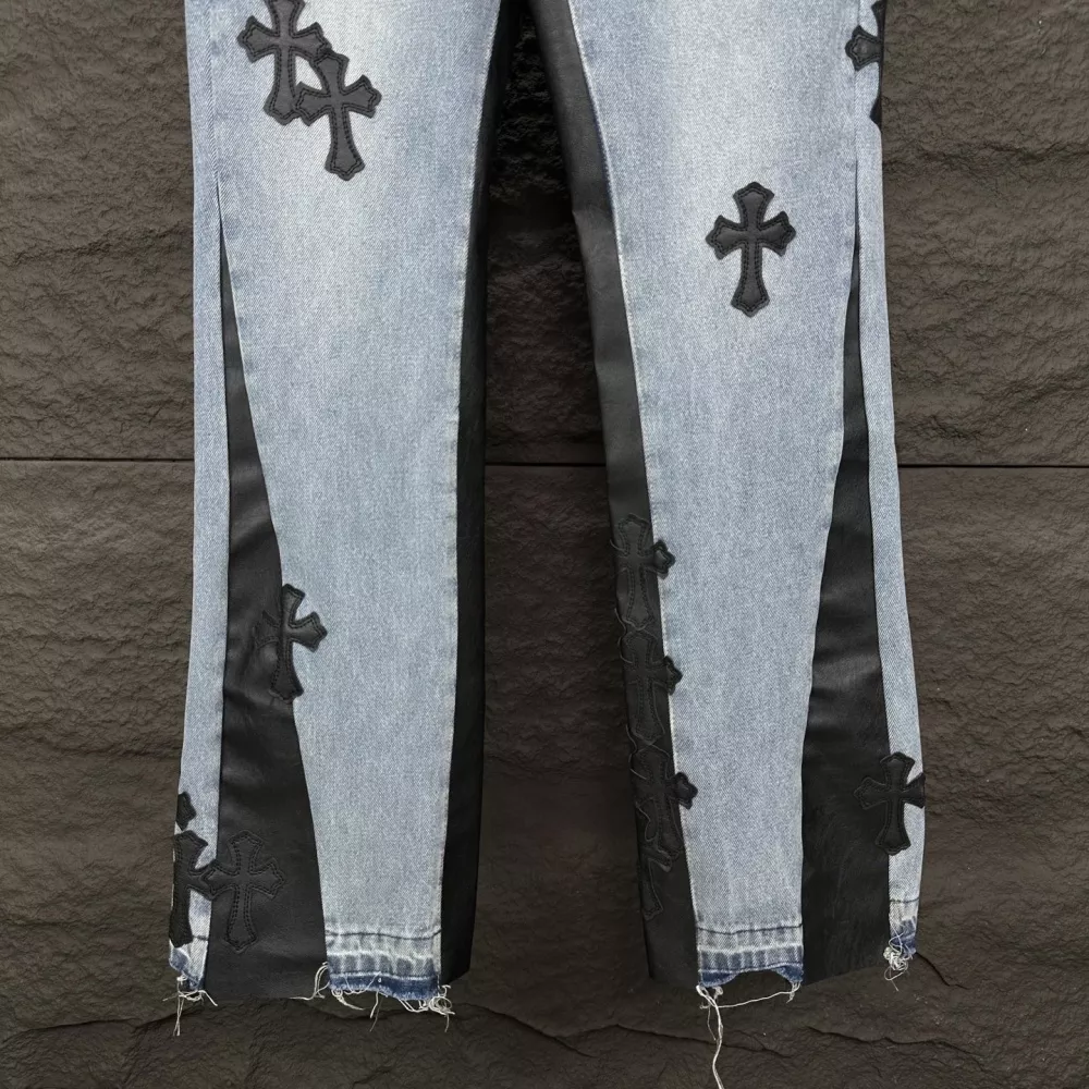 Chrome Hearts Jeans For Men Sleek 3884