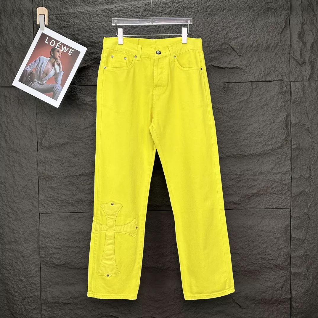 Chrome Hearts Jeans For Men Soft 7556