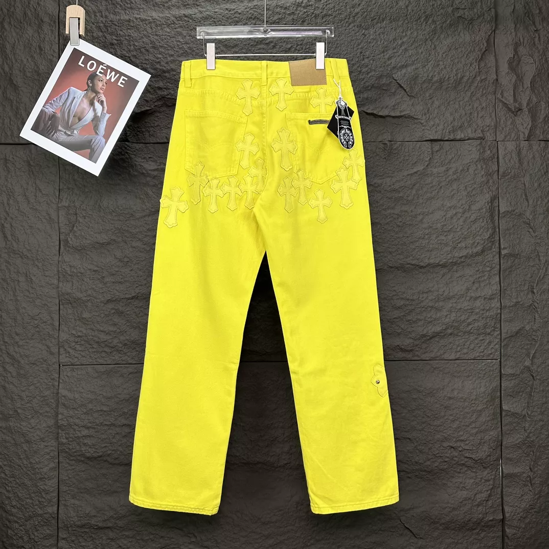 Chrome Hearts Jeans For Men Soft 7556